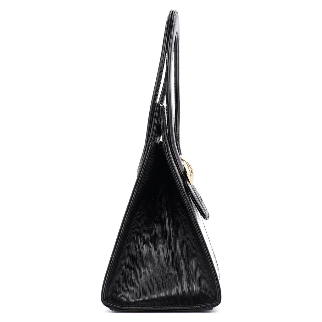 Black Leather Small Handbag