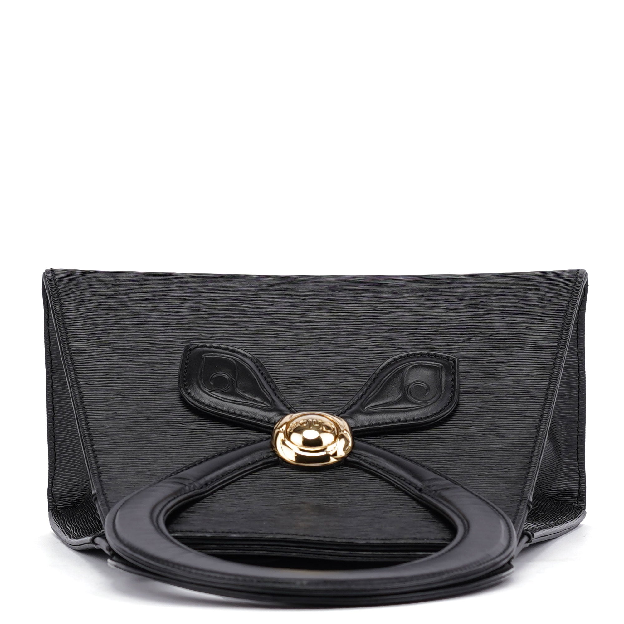Black Leather Small Handbag