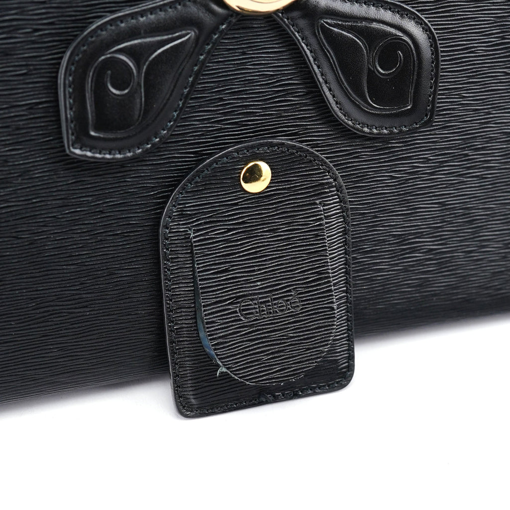 Black Leather Small Handbag