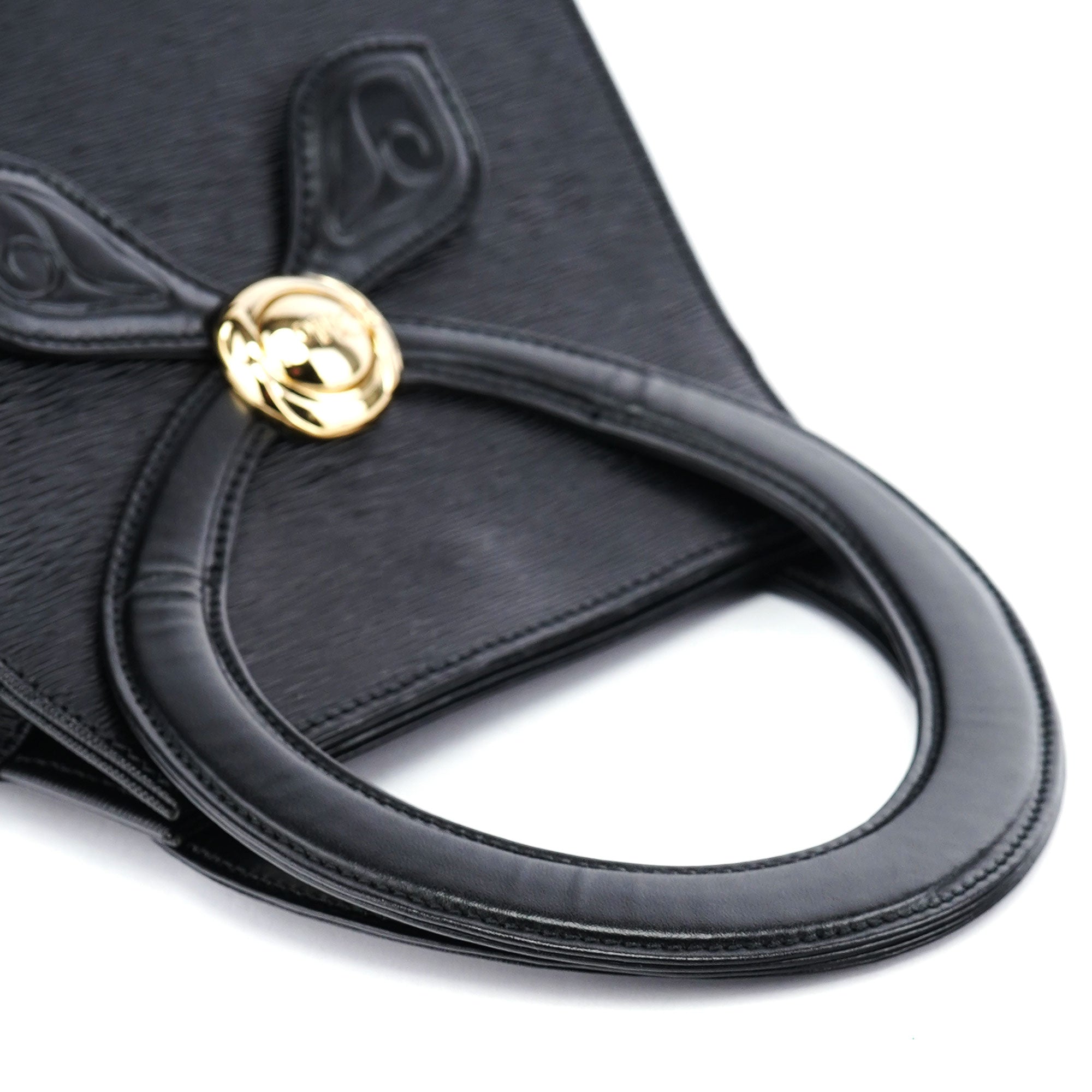 Black Leather Small Handbag