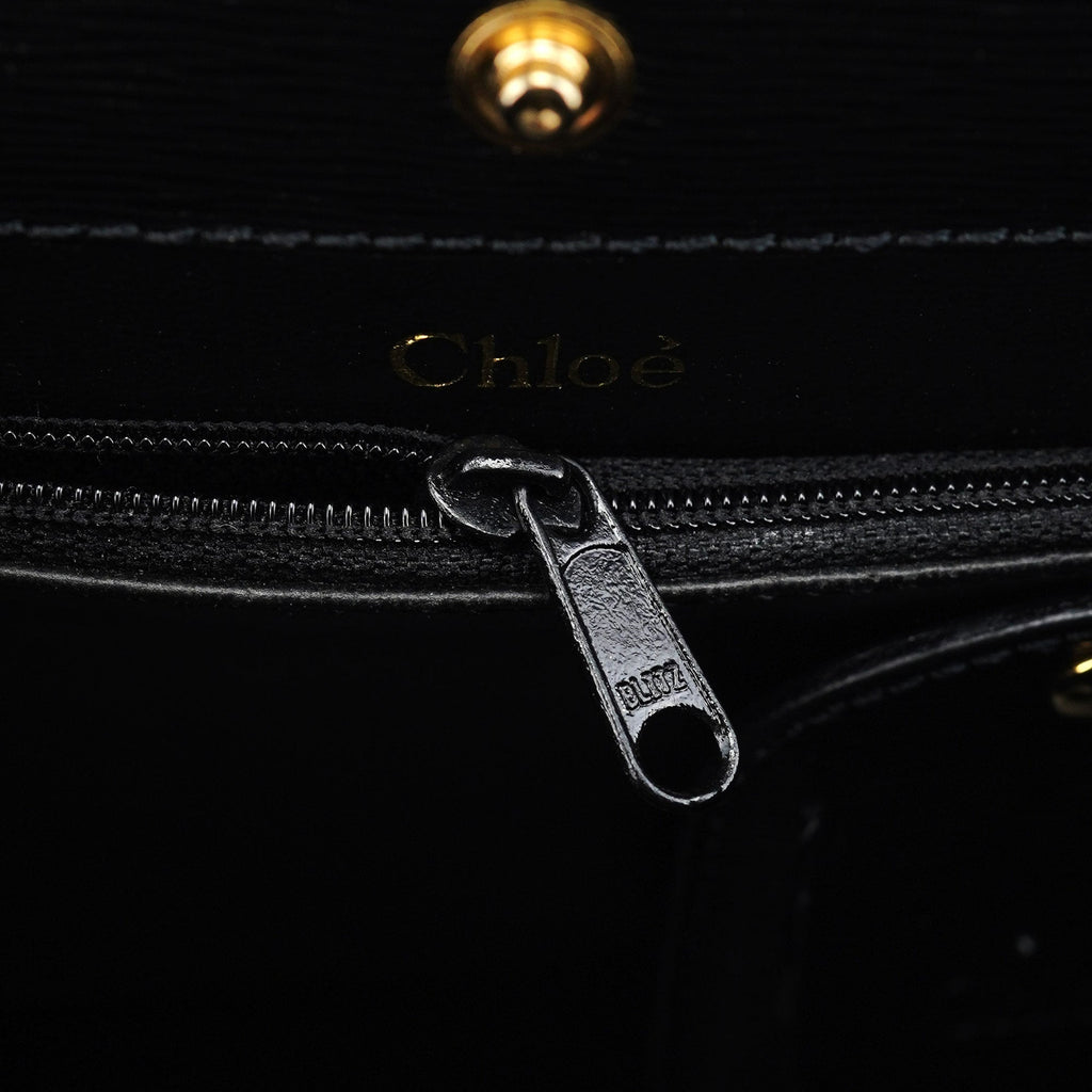 Black Leather Small Handbag