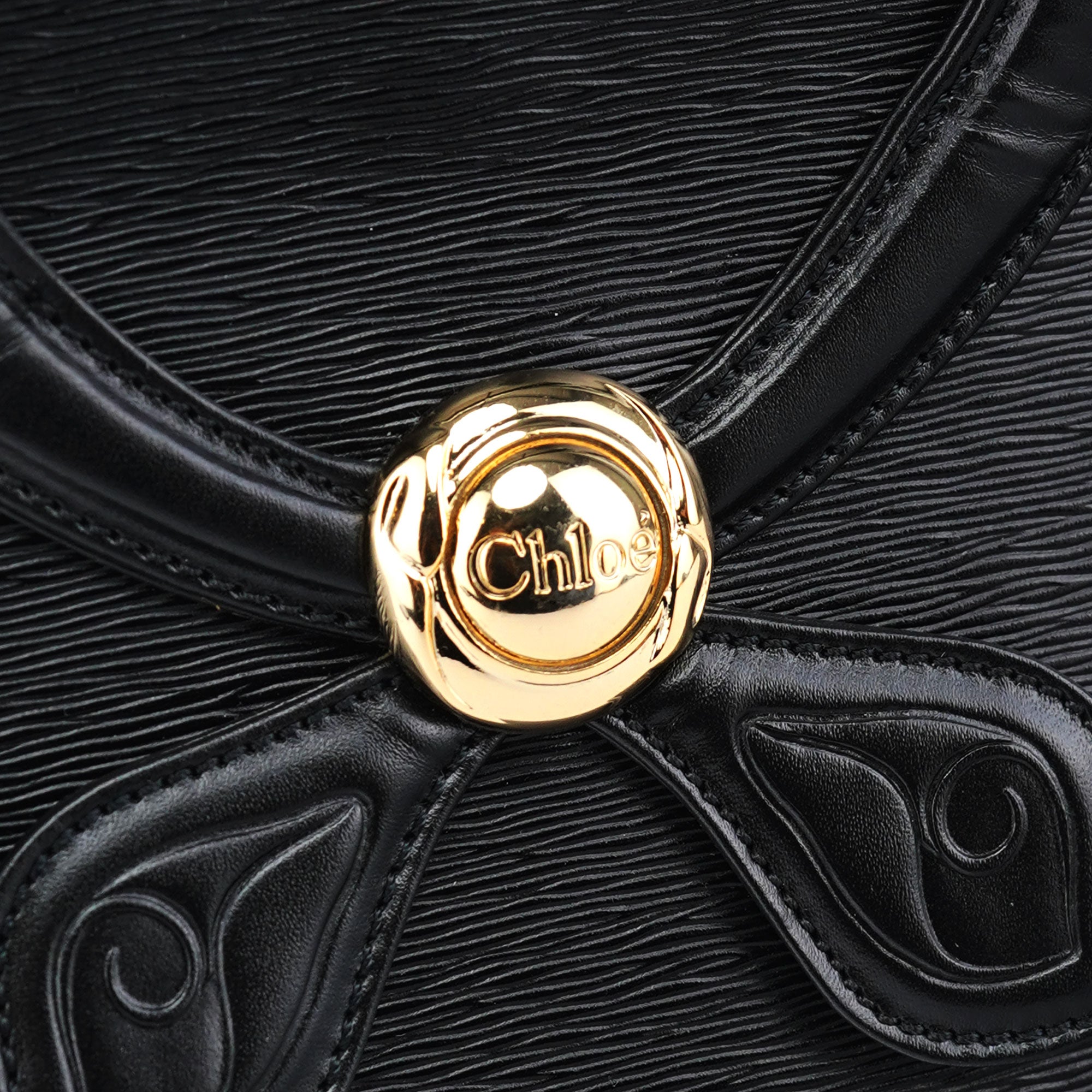 Black Leather Small Handbag