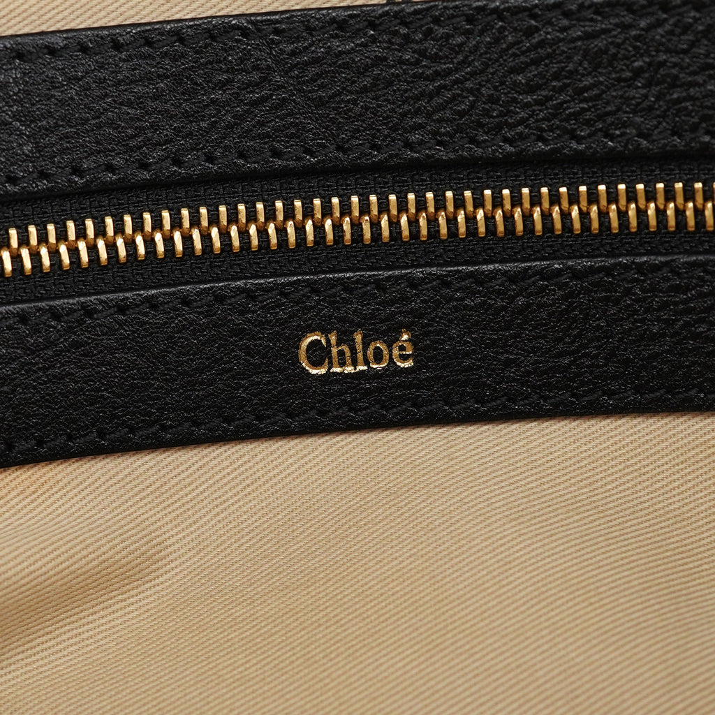 Black Leather Tote Bag