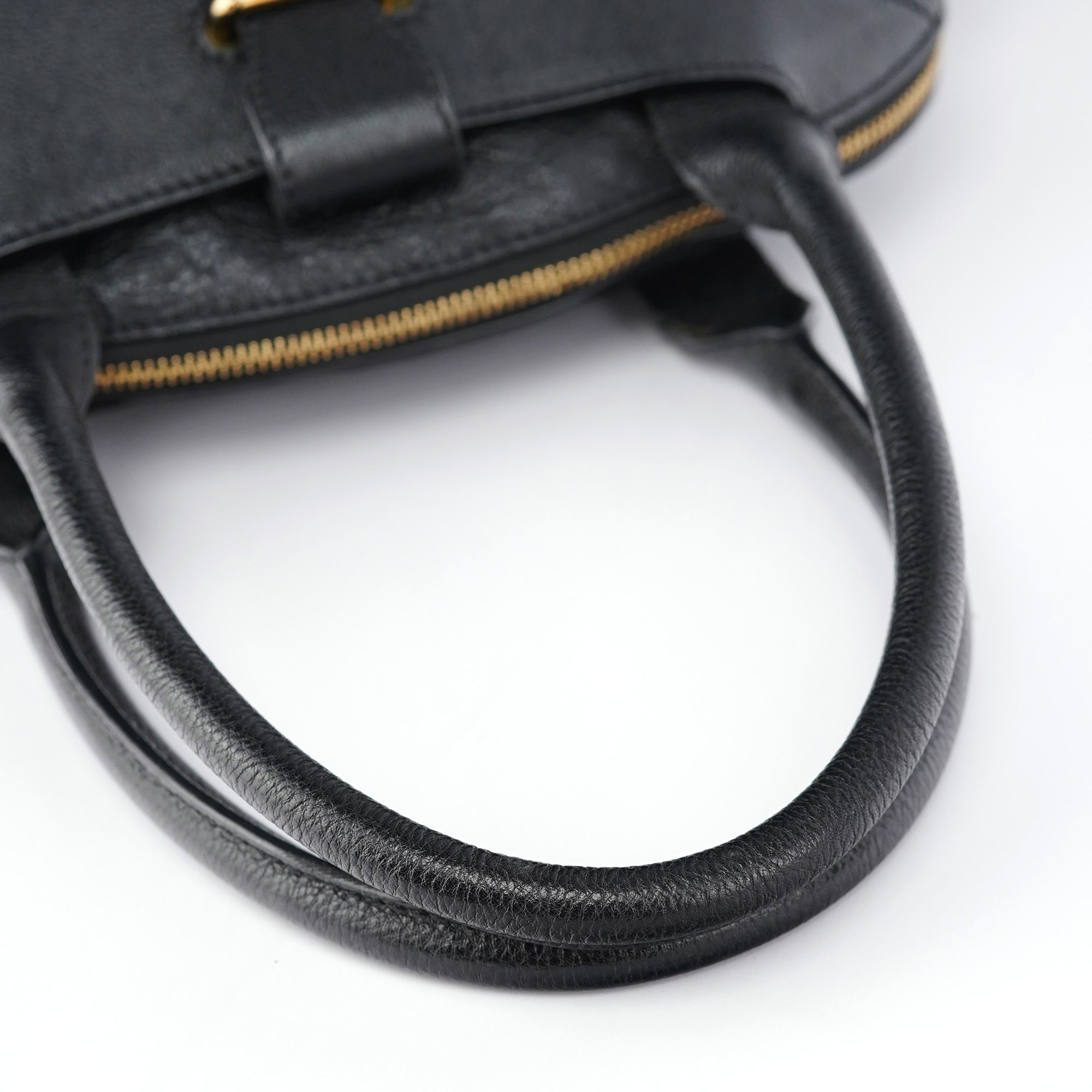Black Leather Tote Bag