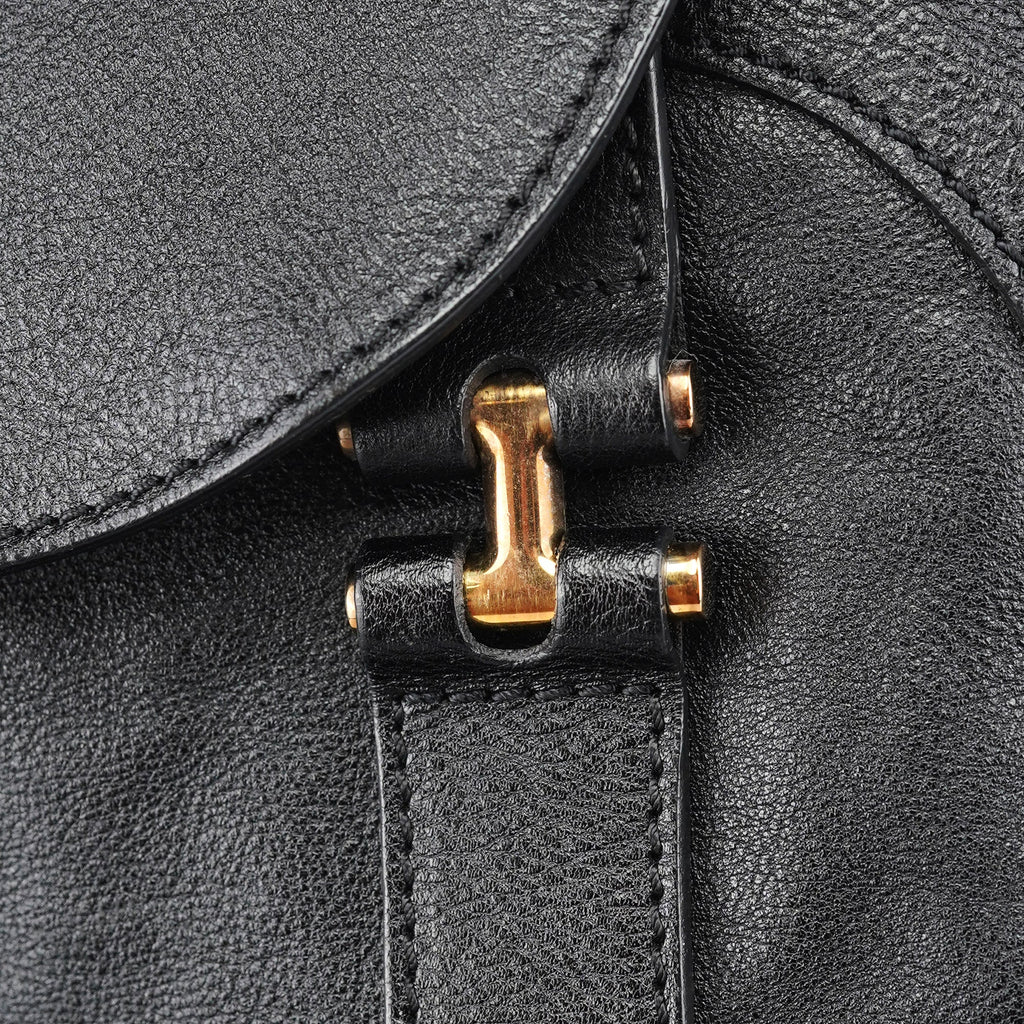 Black Leather Tote Bag