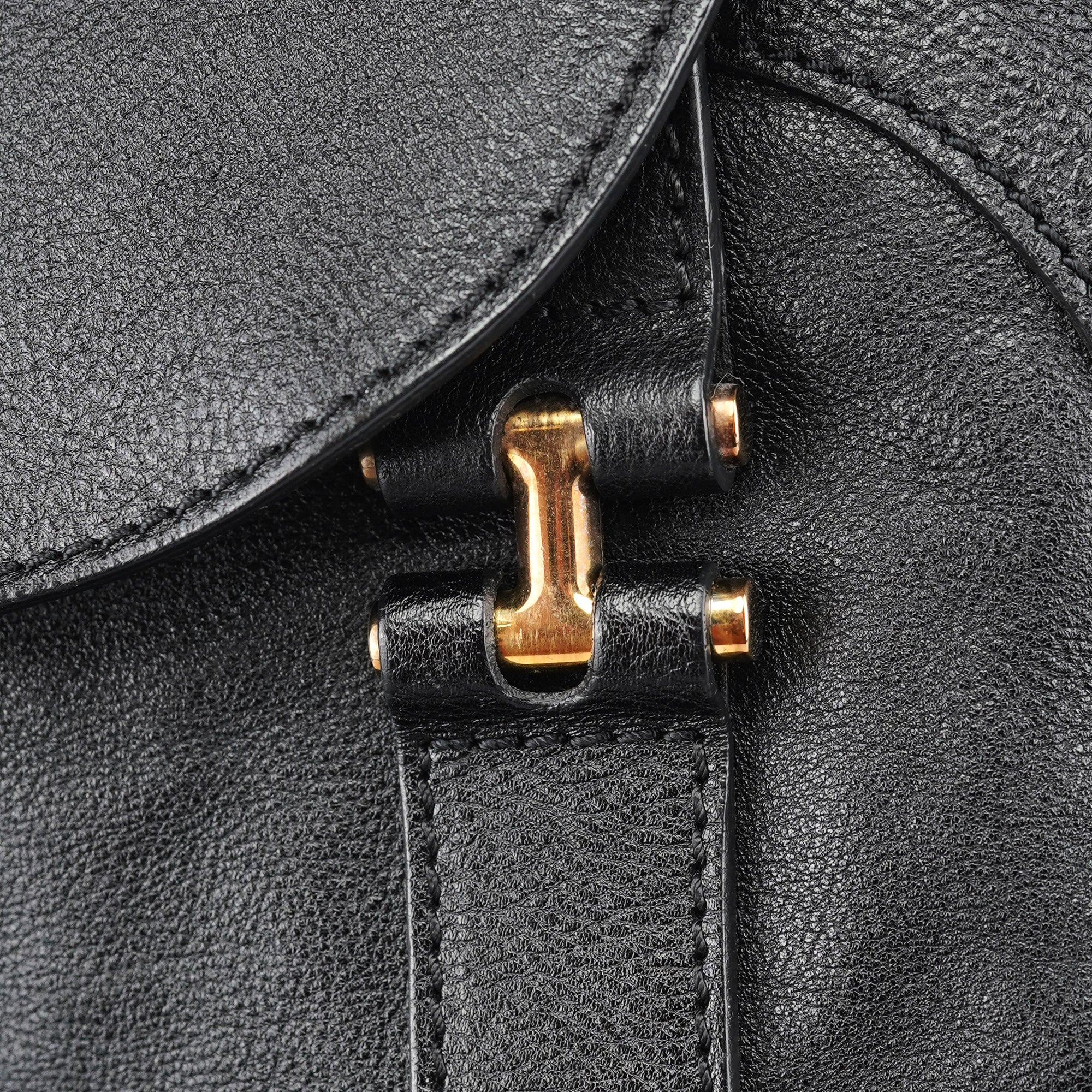 Black Leather Tote Bag