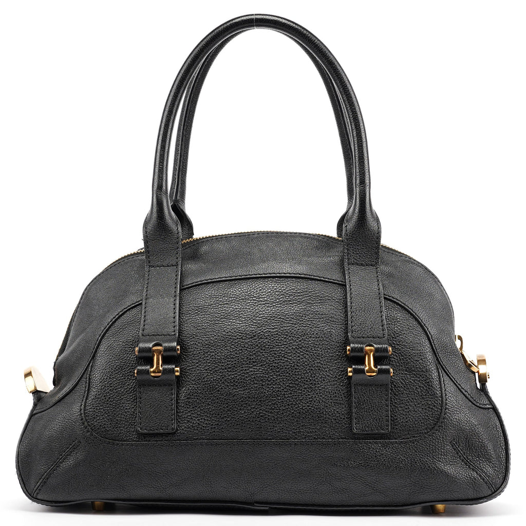 Black Leather Tote Bag