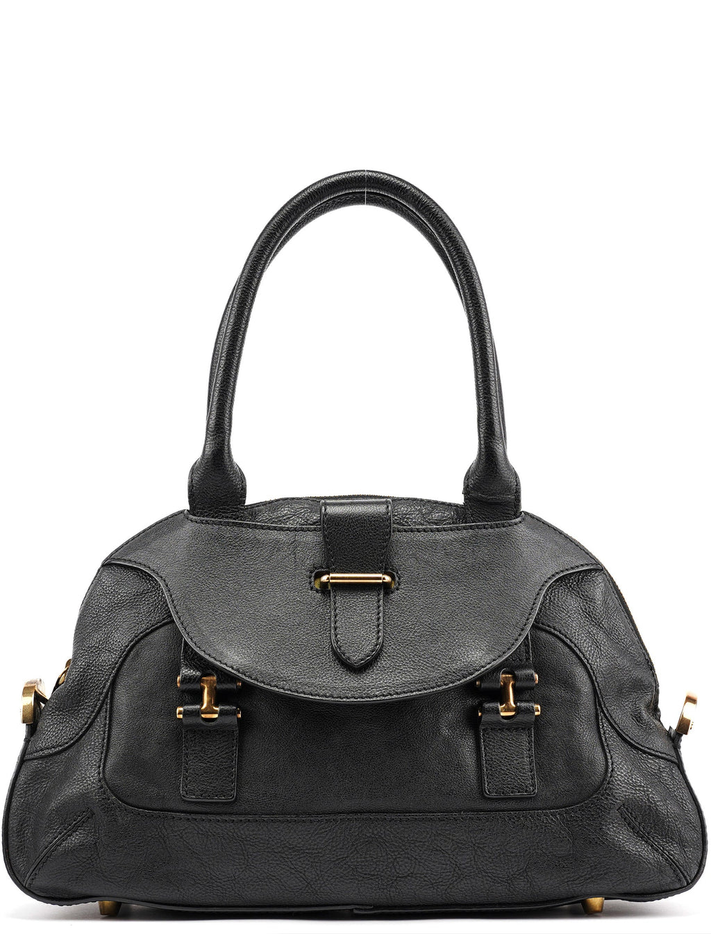 Black Leather Tote Bag