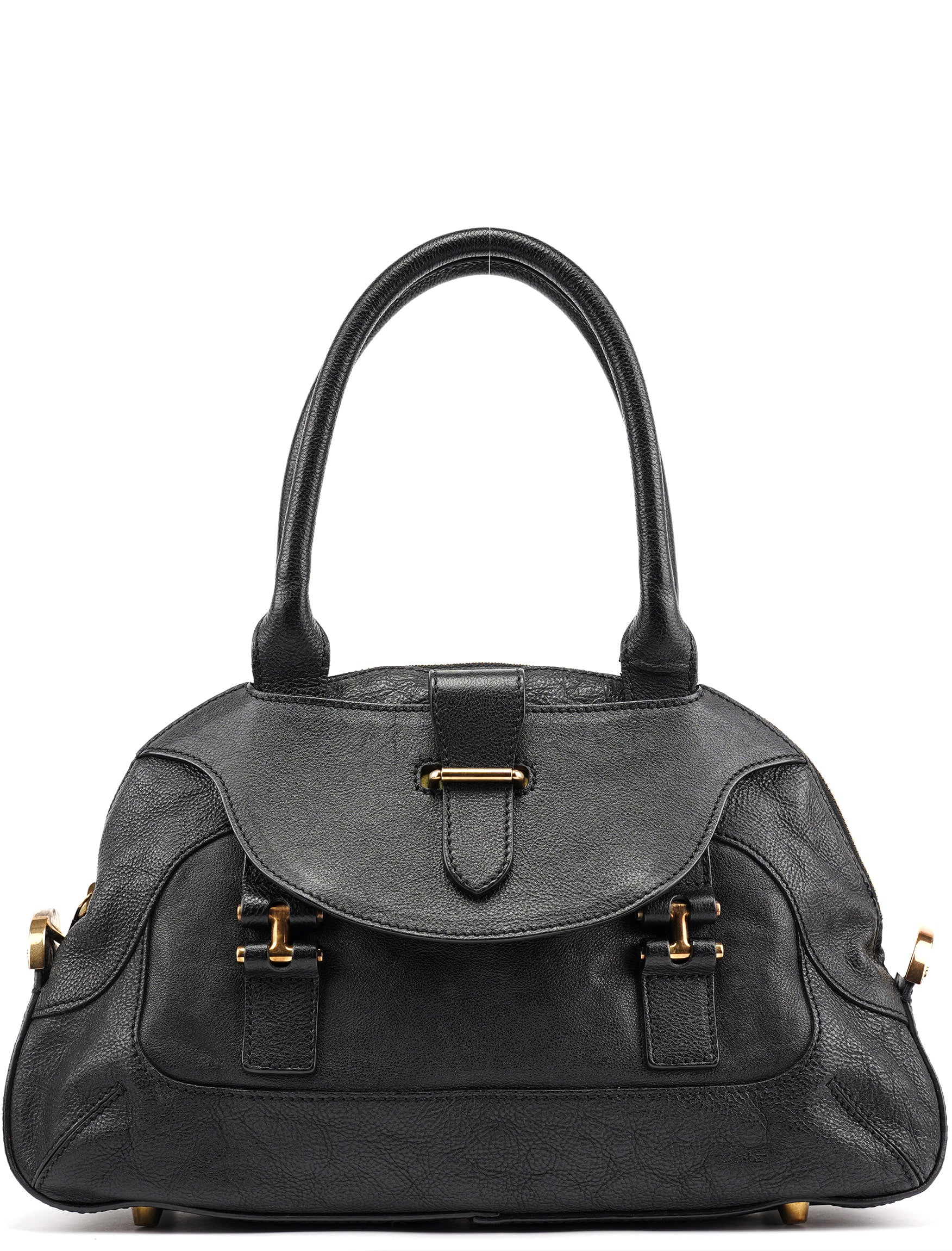 Black Leather Tote Bag