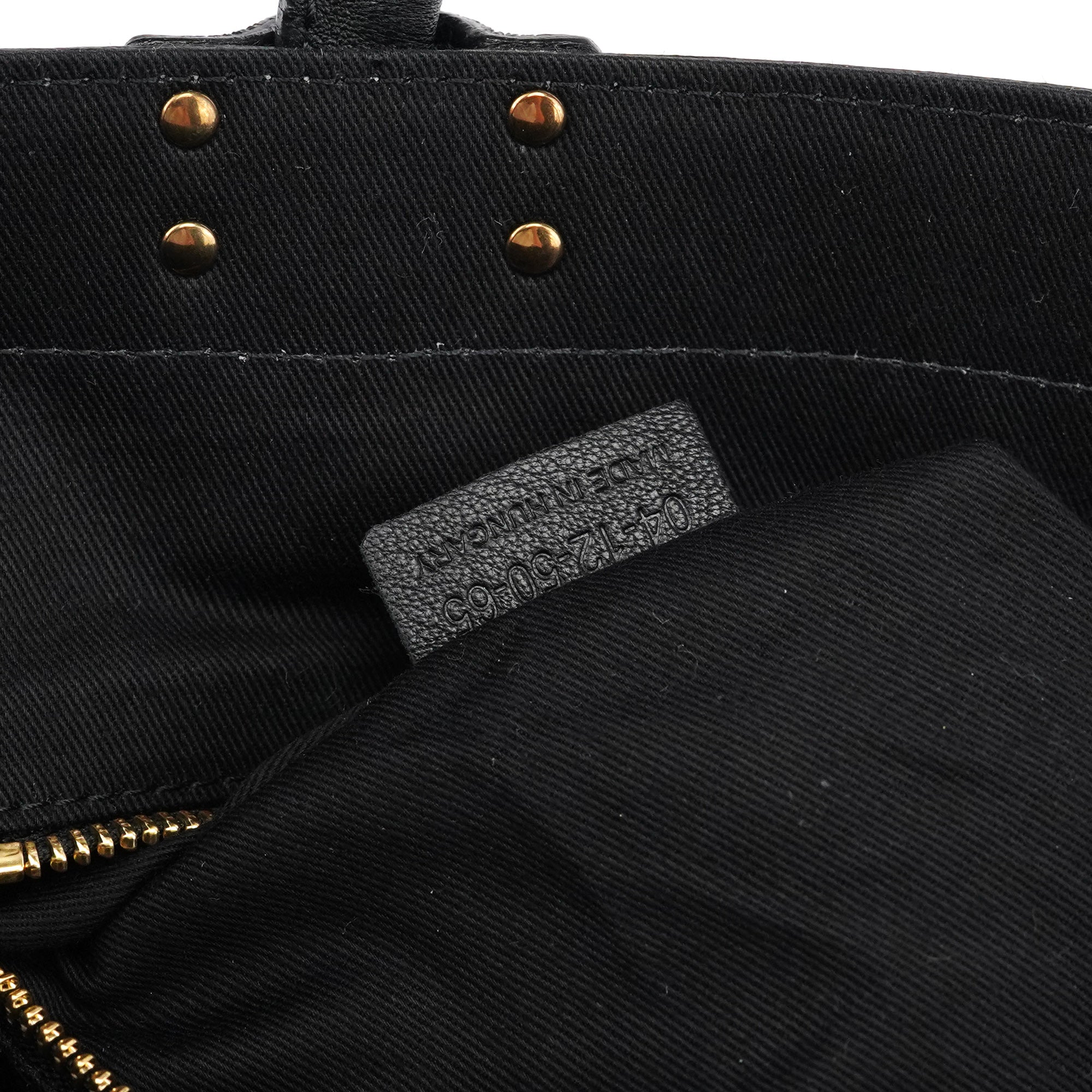 Black Leather Tote Bag
