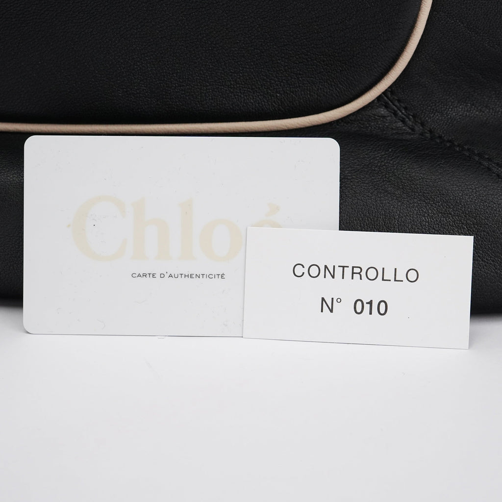Black Leather Tote Bag