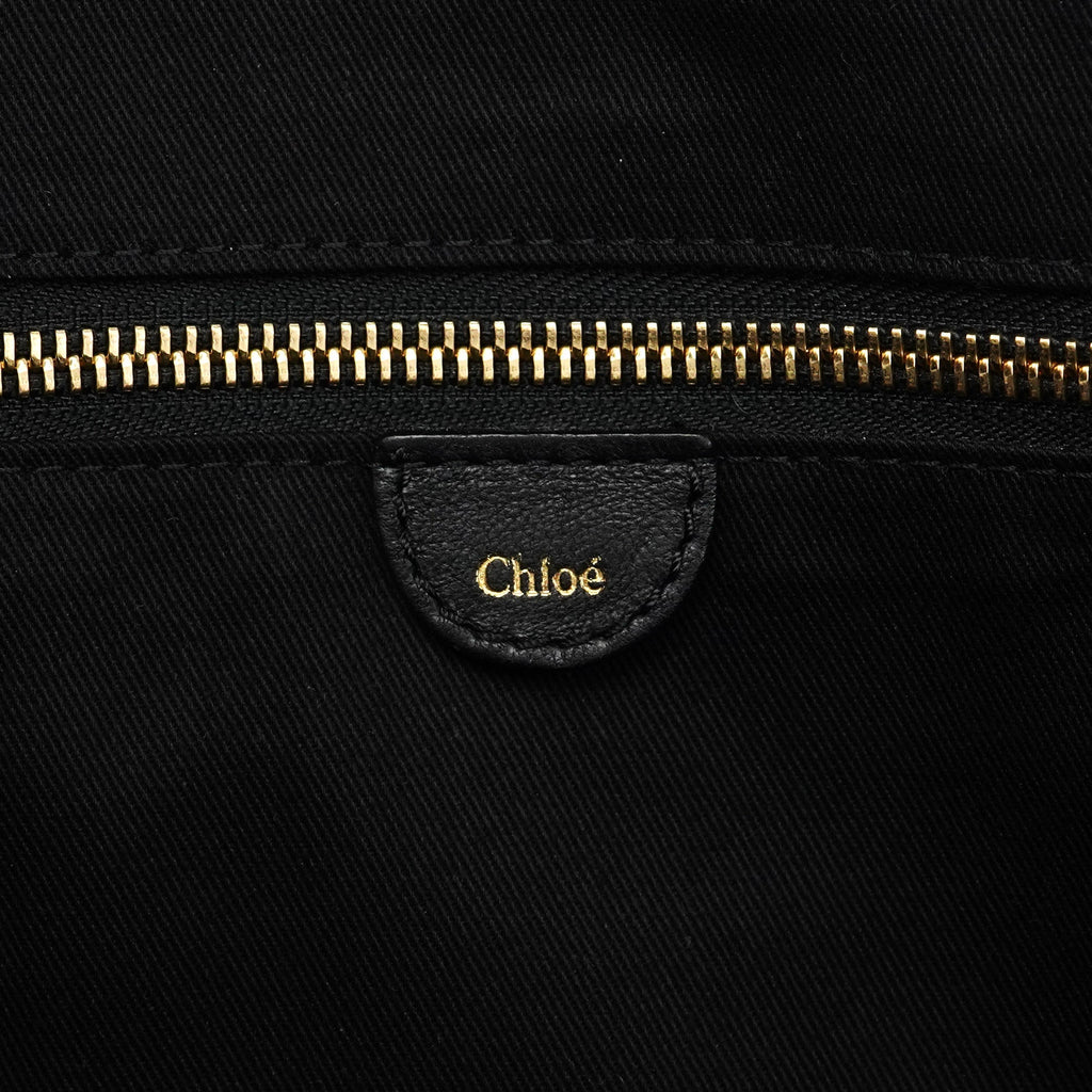 Black Leather Tote Bag