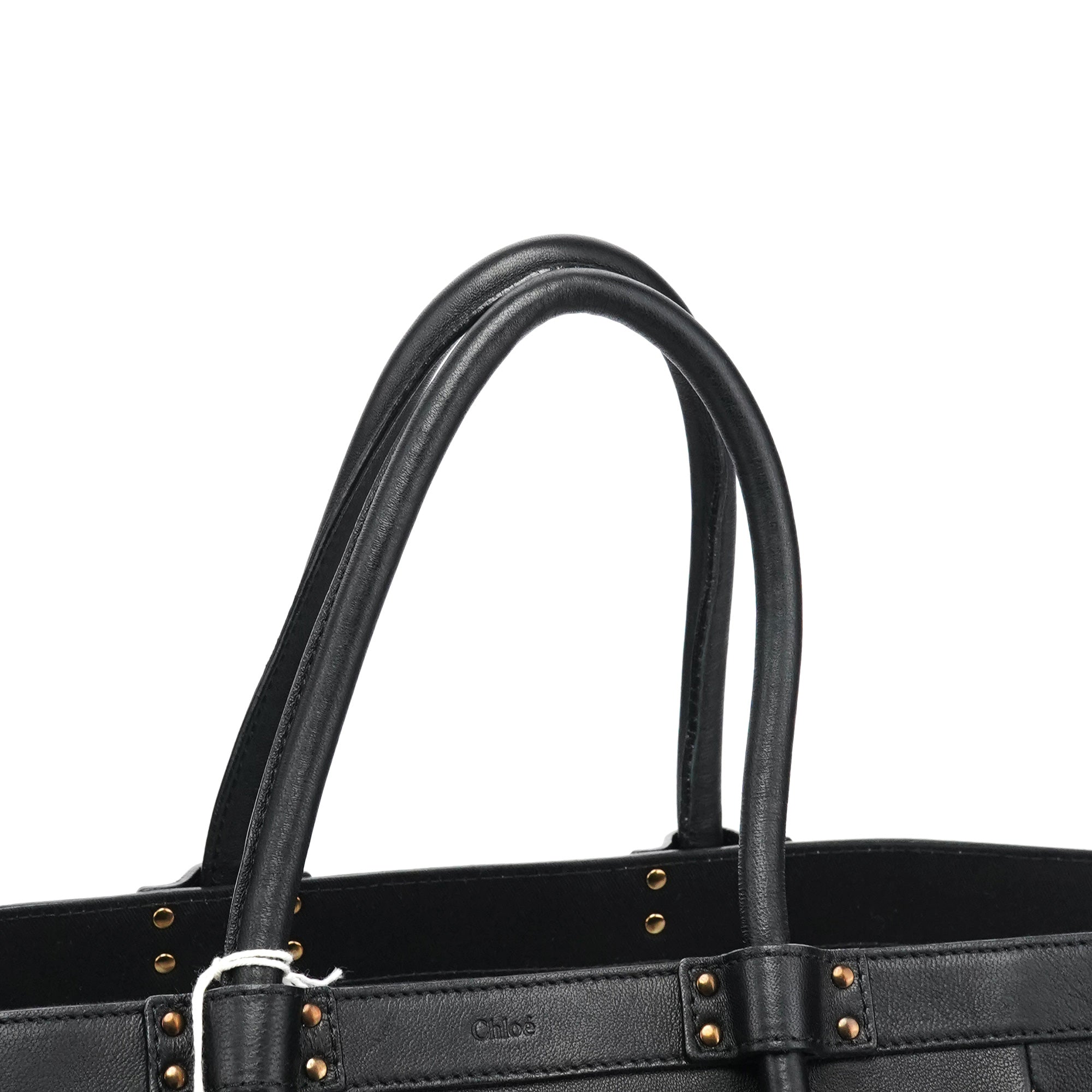 Black Leather Tote Bag