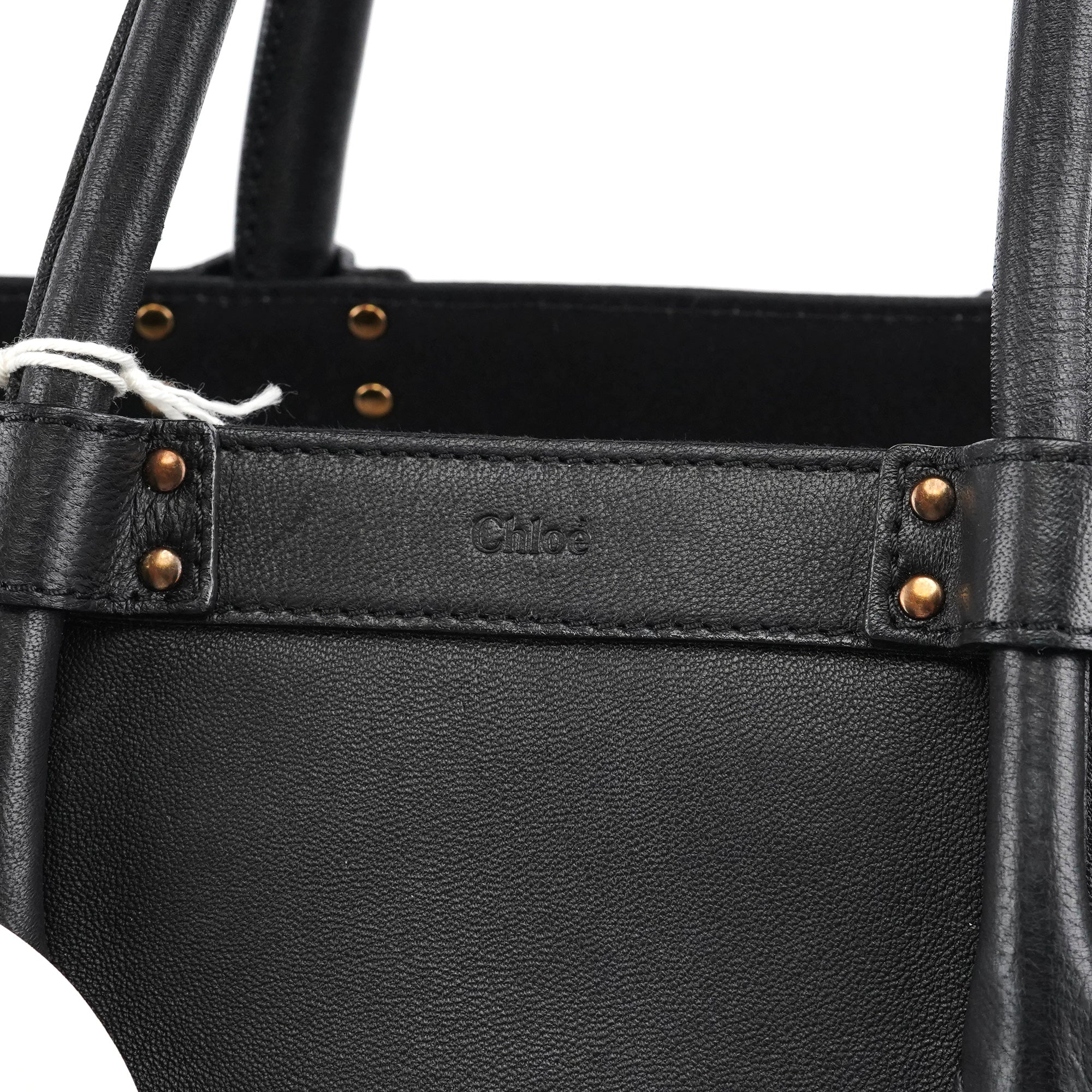 Black Leather Tote Bag