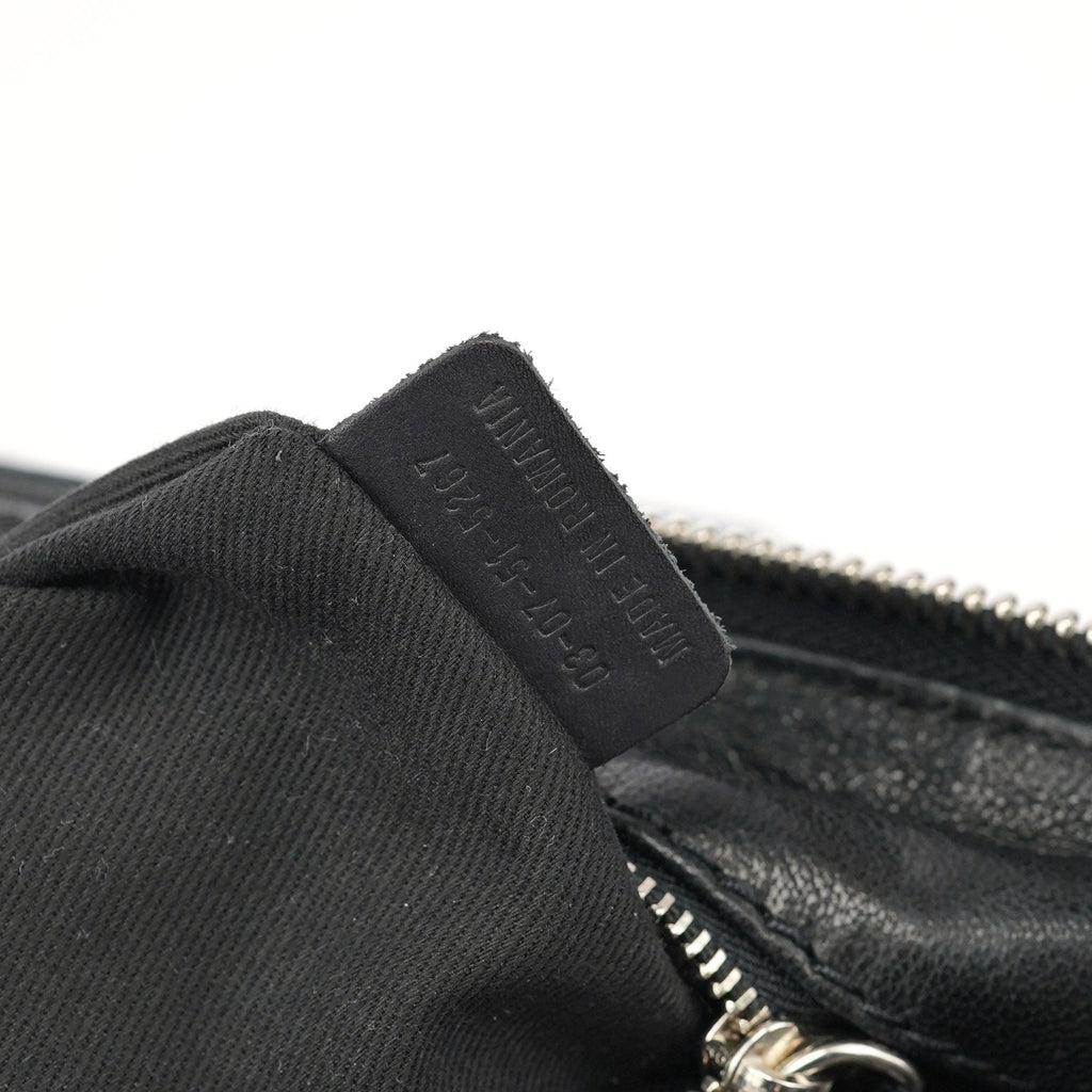 Black Leather Tweed Paddington Shoulder Bag