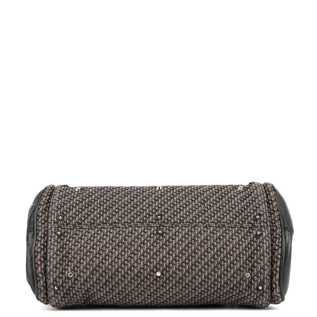 Black Leather Tweed Paddington Shoulder Bag