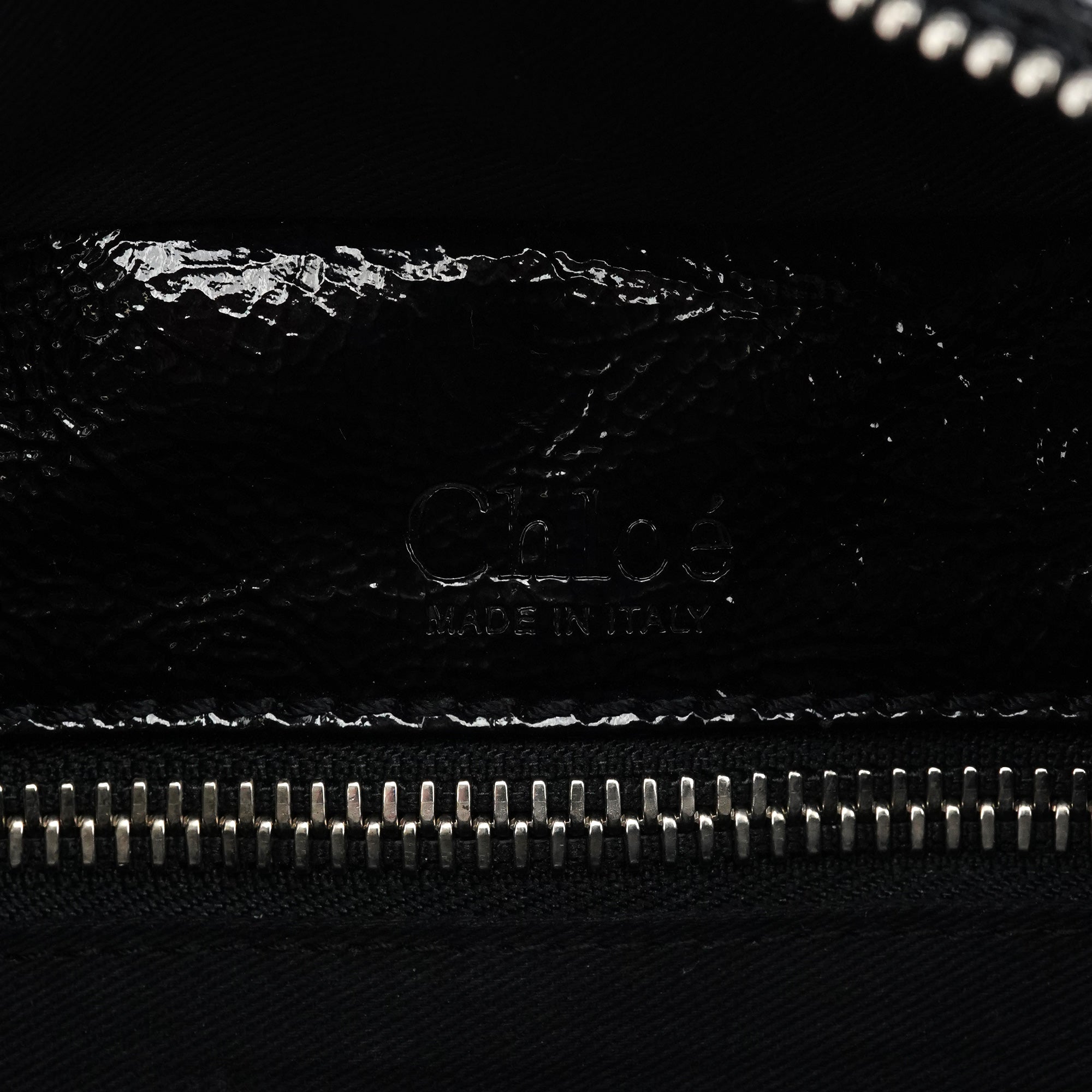 Black Patent Leather Betty Tote Bag