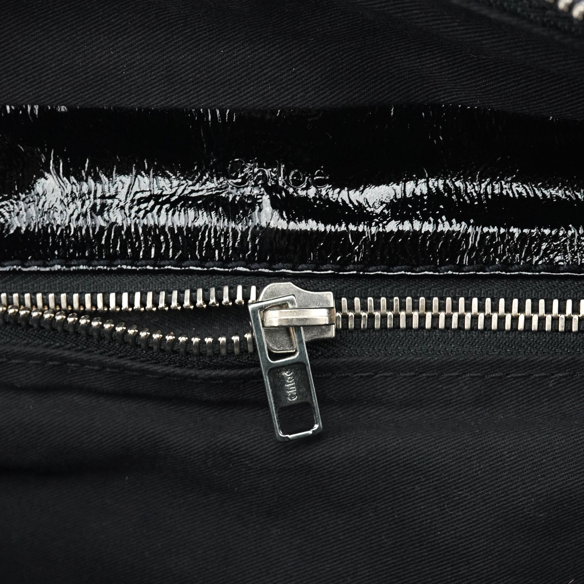 Black Patent Leather Betty Tote Bag