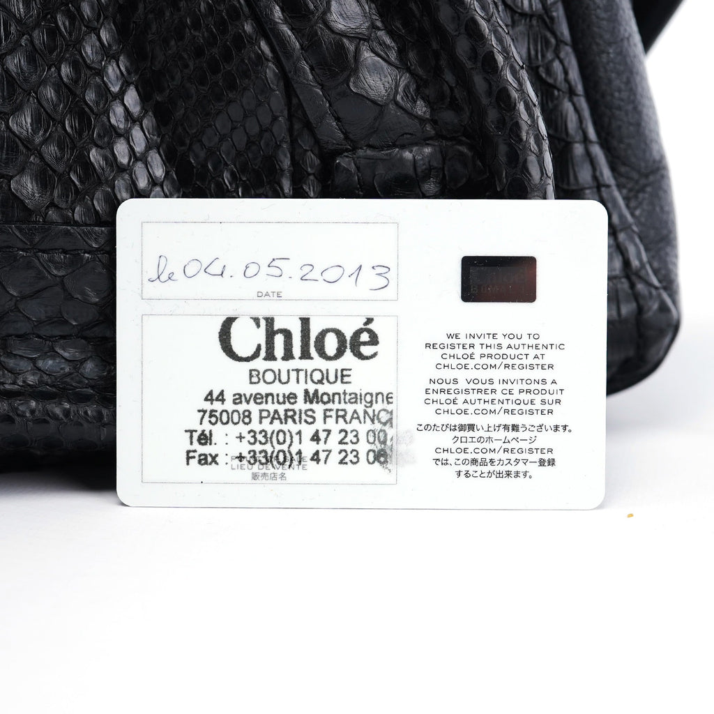 Black Python Paraty 2-Way Shoulder Bag