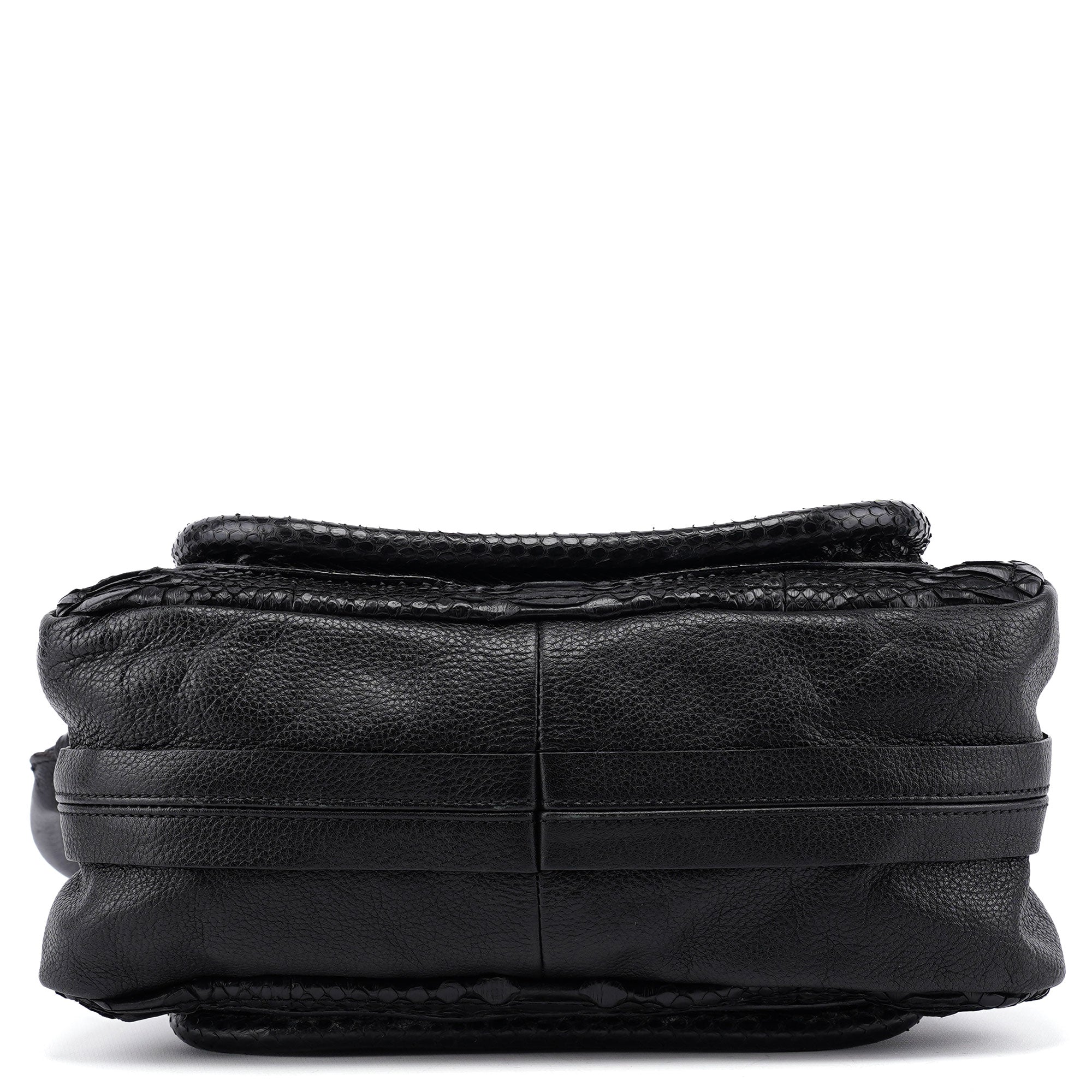 Black Python Paraty 2-Way Shoulder Bag
