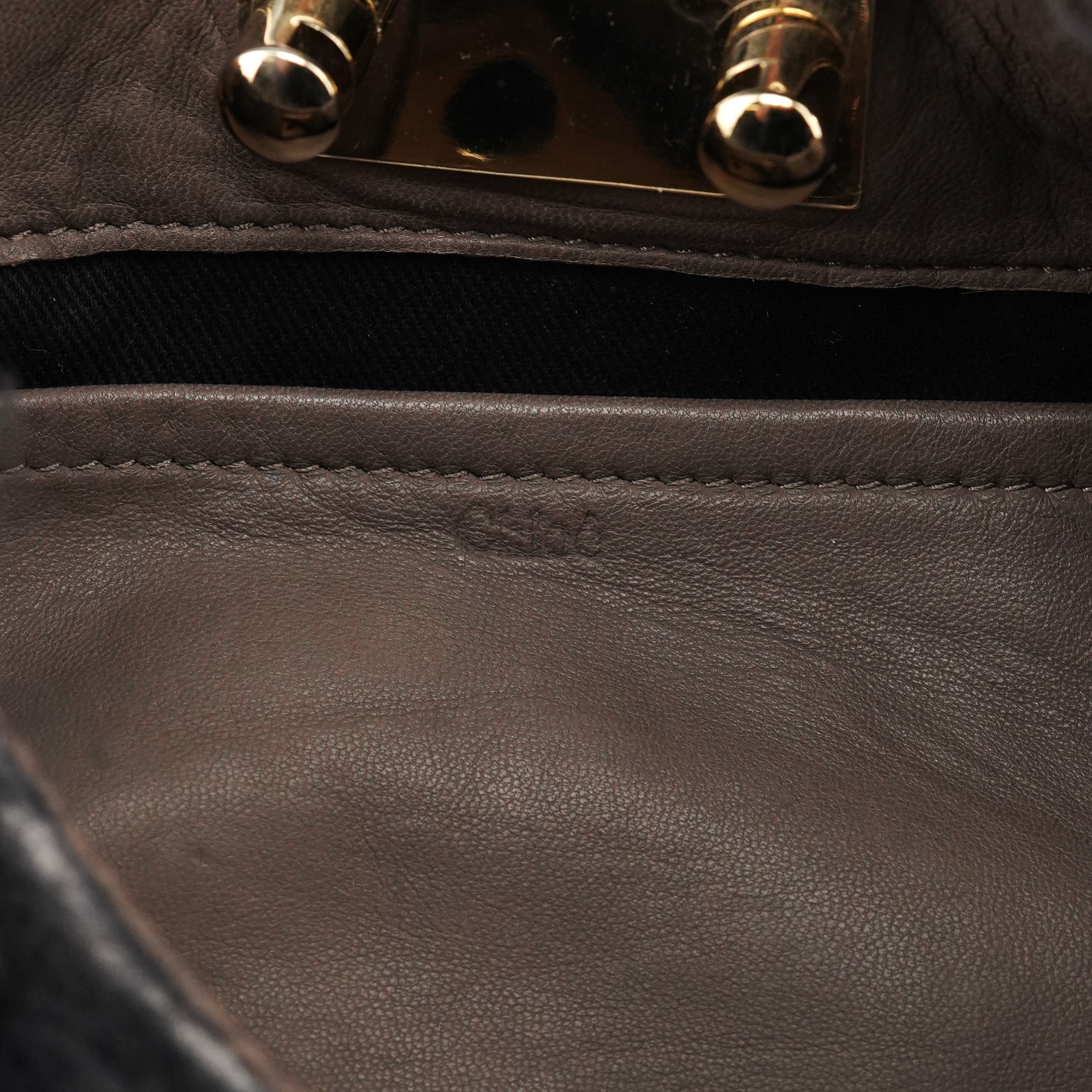 Black Shearling Embellished Chain Shoulder Bag