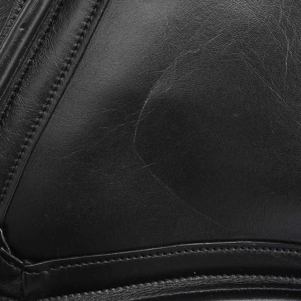 Black Silver Calfskin Paraty 2-Way Shoulder Bag