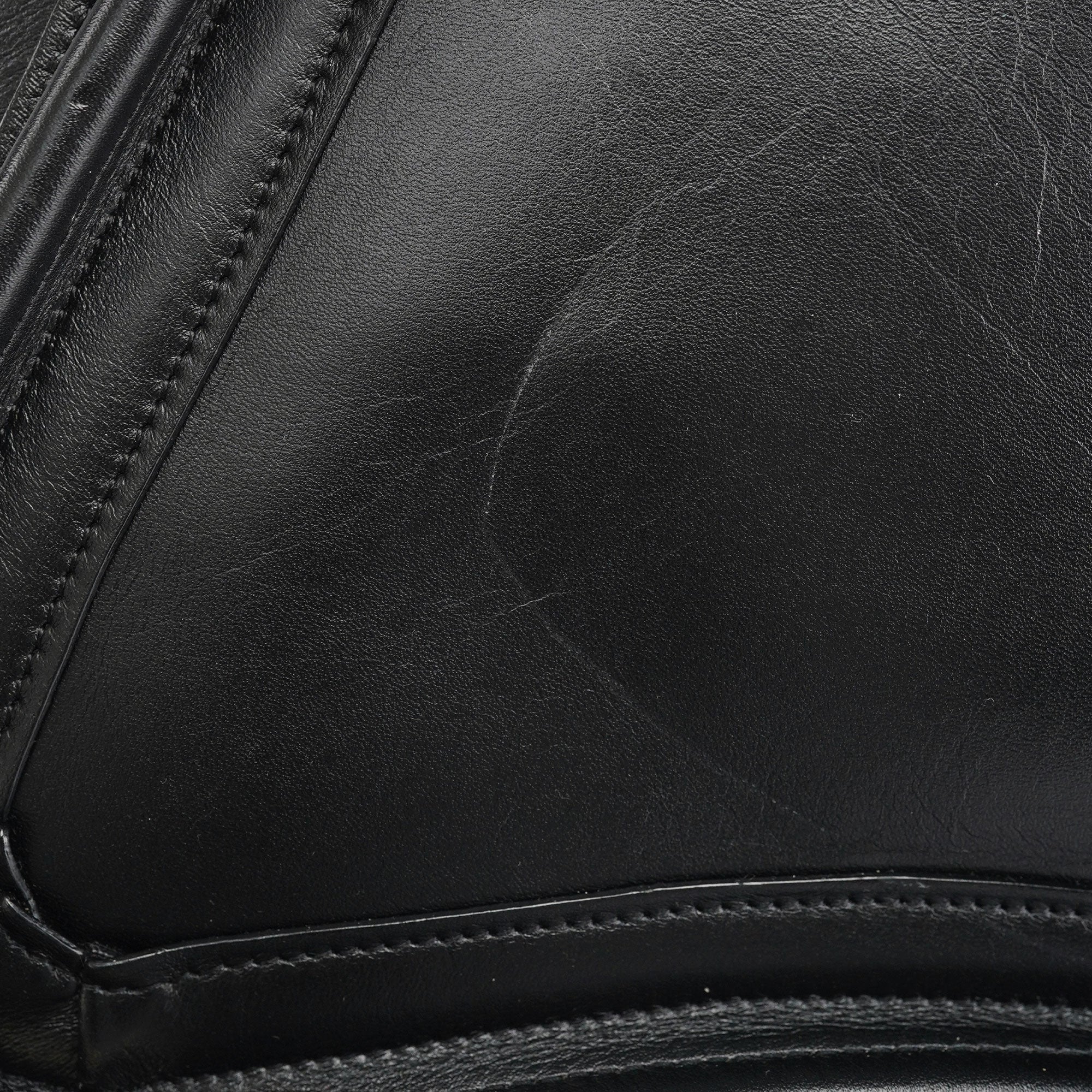Black Silver Calfskin Paraty 2-Way Shoulder Bag
