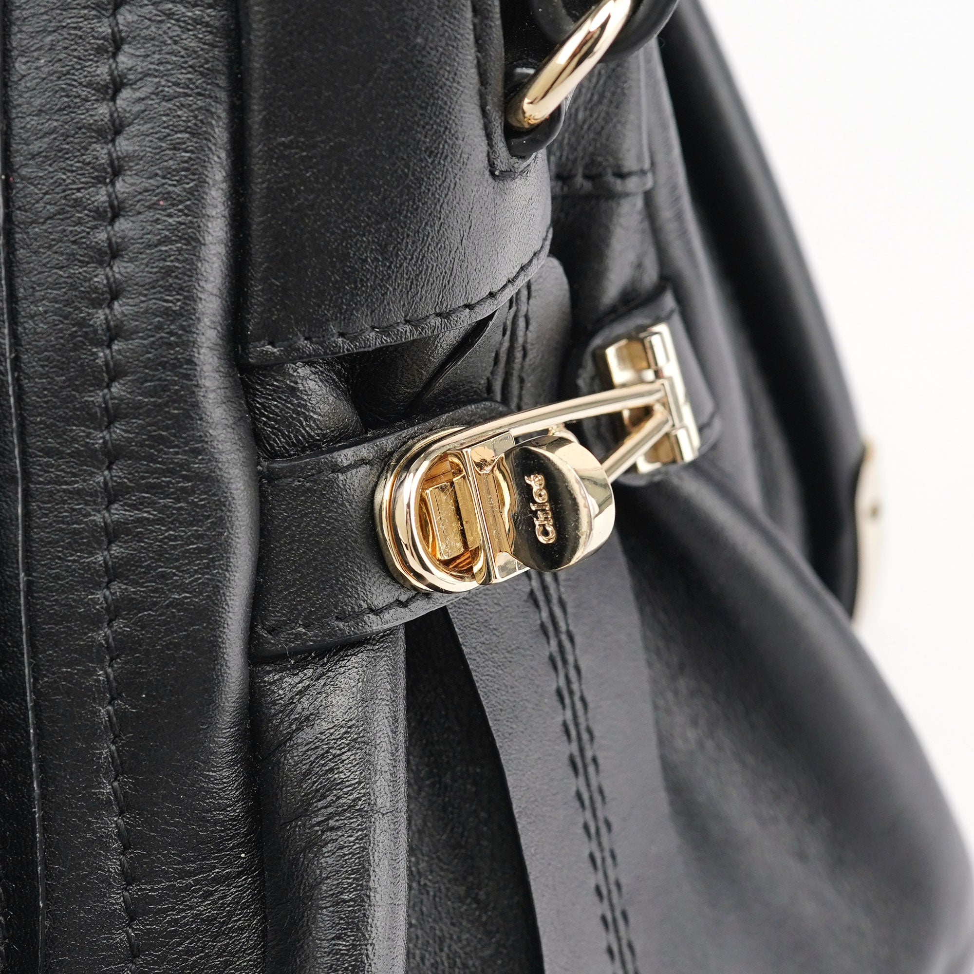 Black Silver Calfskin Paraty 2-Way Shoulder Bag