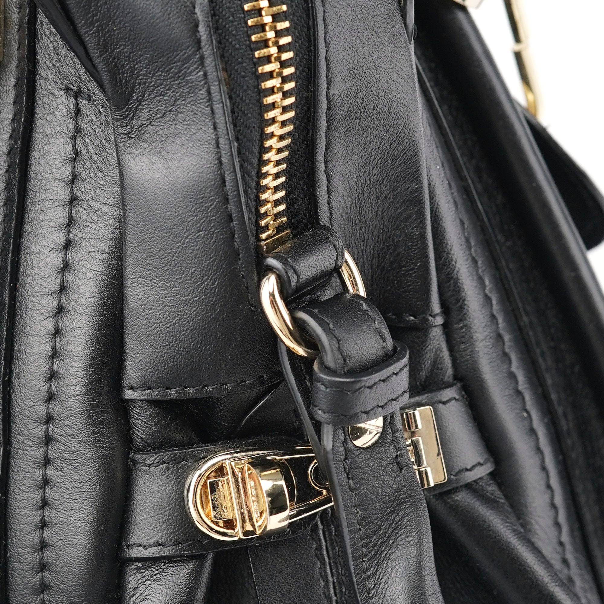 Black Silver Calfskin Paraty 2-Way Shoulder Bag