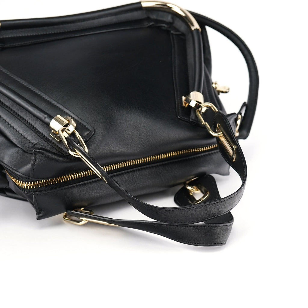 Black Silver Calfskin Paraty 2-Way Shoulder Bag