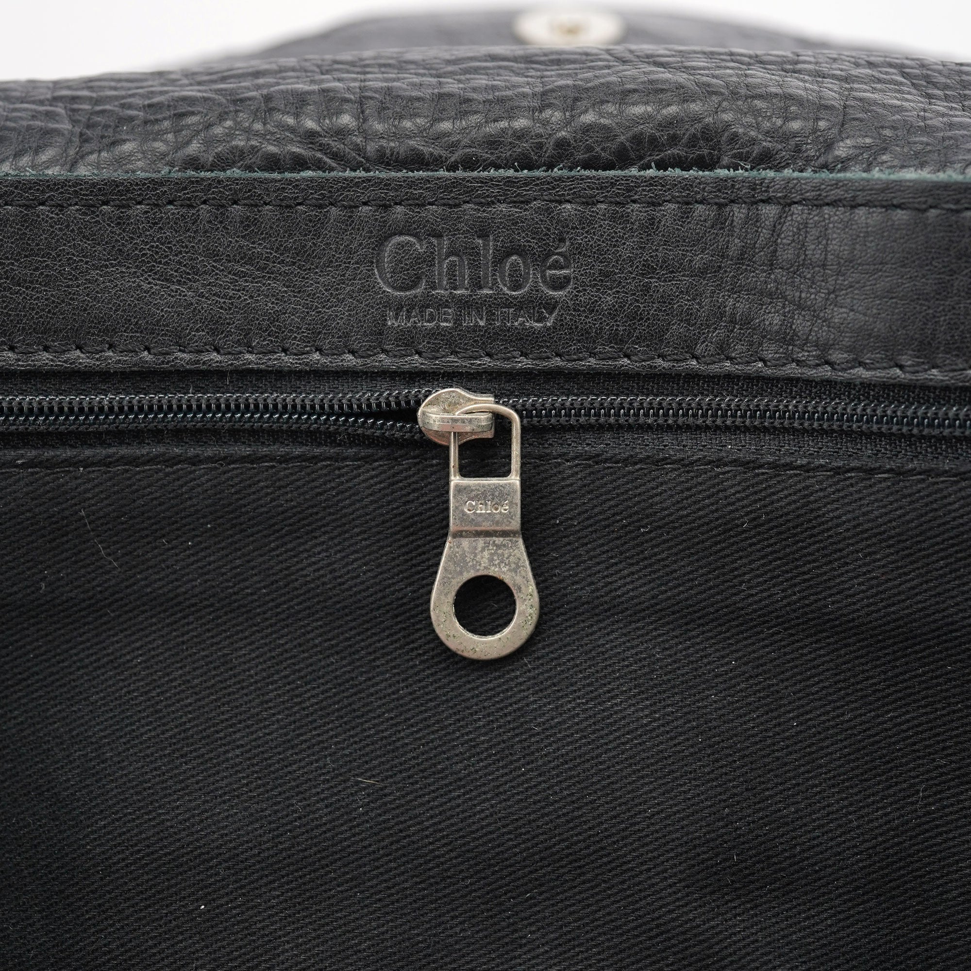 Black Studded Leather Tote Bag