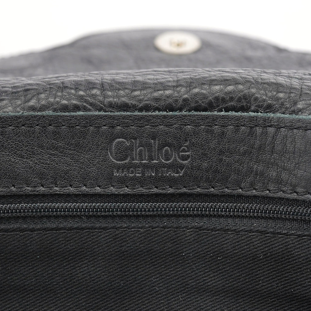 Black Studded Leather Tote Bag
