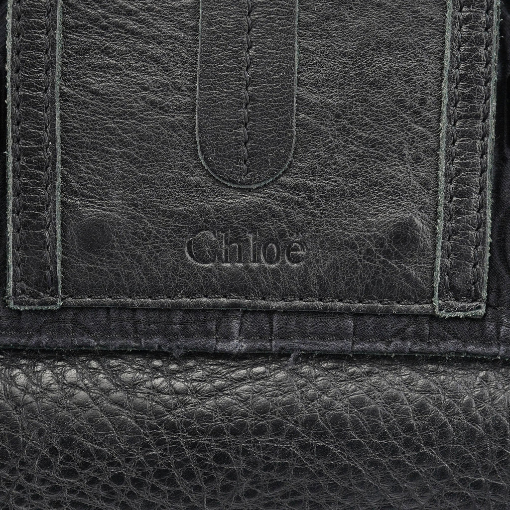 Black Studded Leather Tote Bag