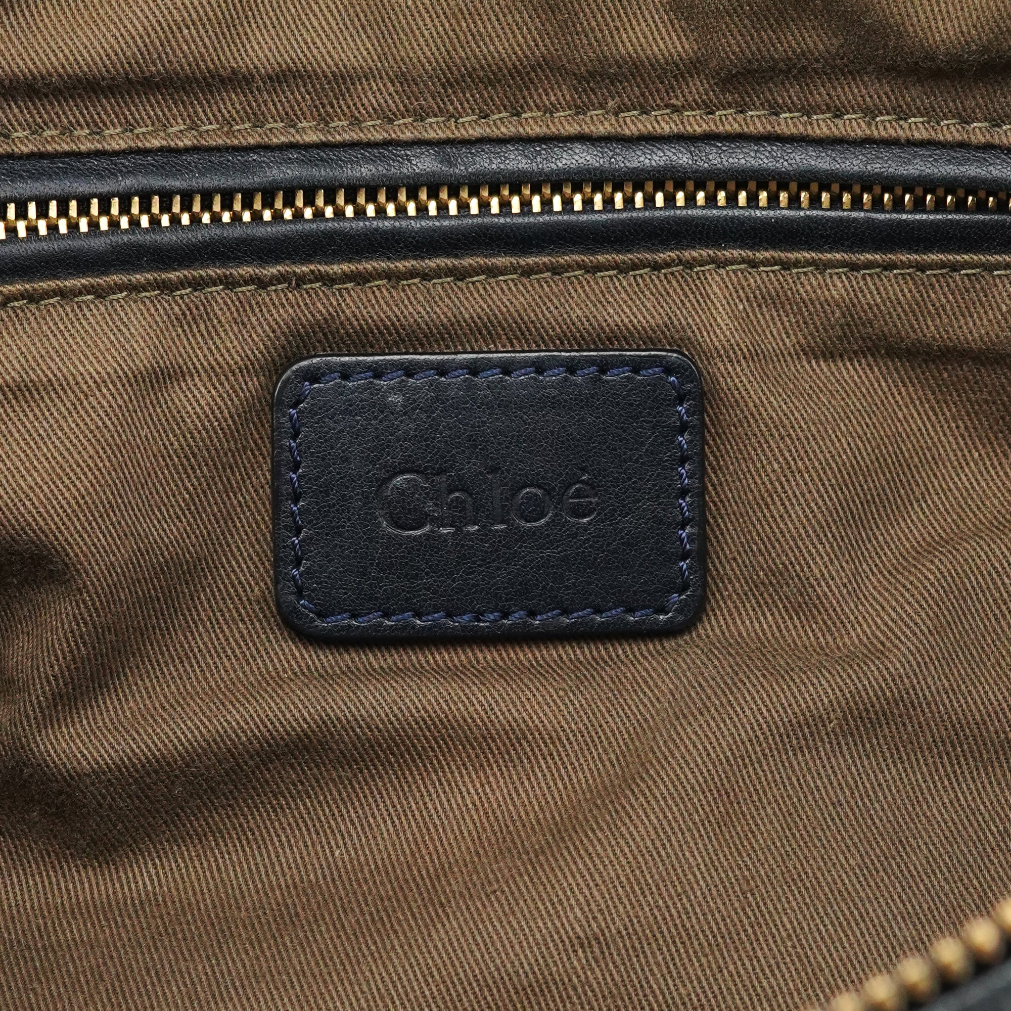 Blue Denim Leather Marcie 2-Way Bag