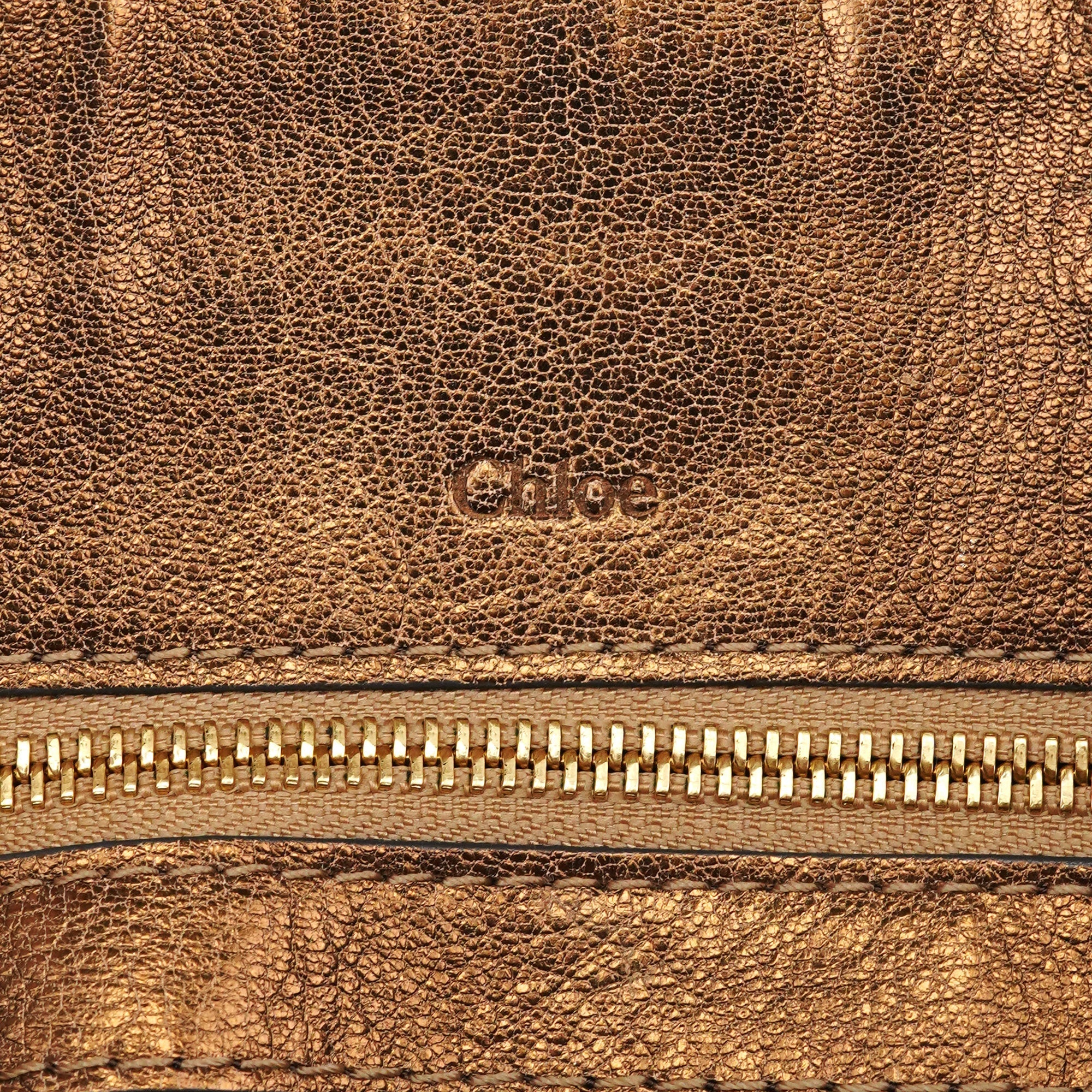 Bronze Leather Heloise Tote Bag