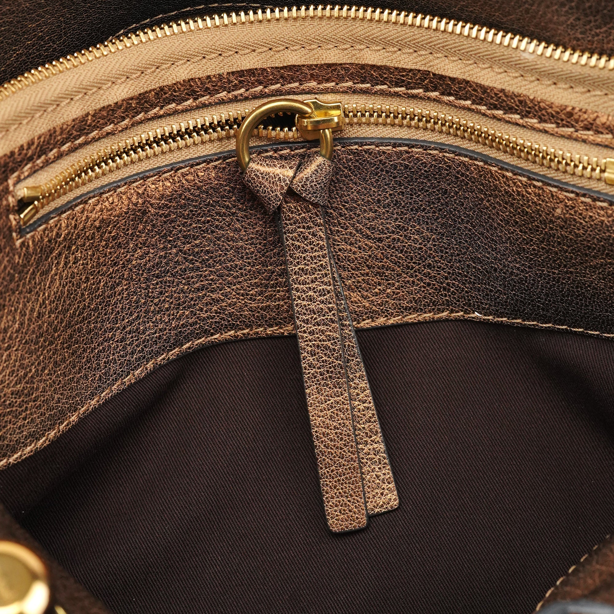 Bronze Leather Heloise Tote Bag
