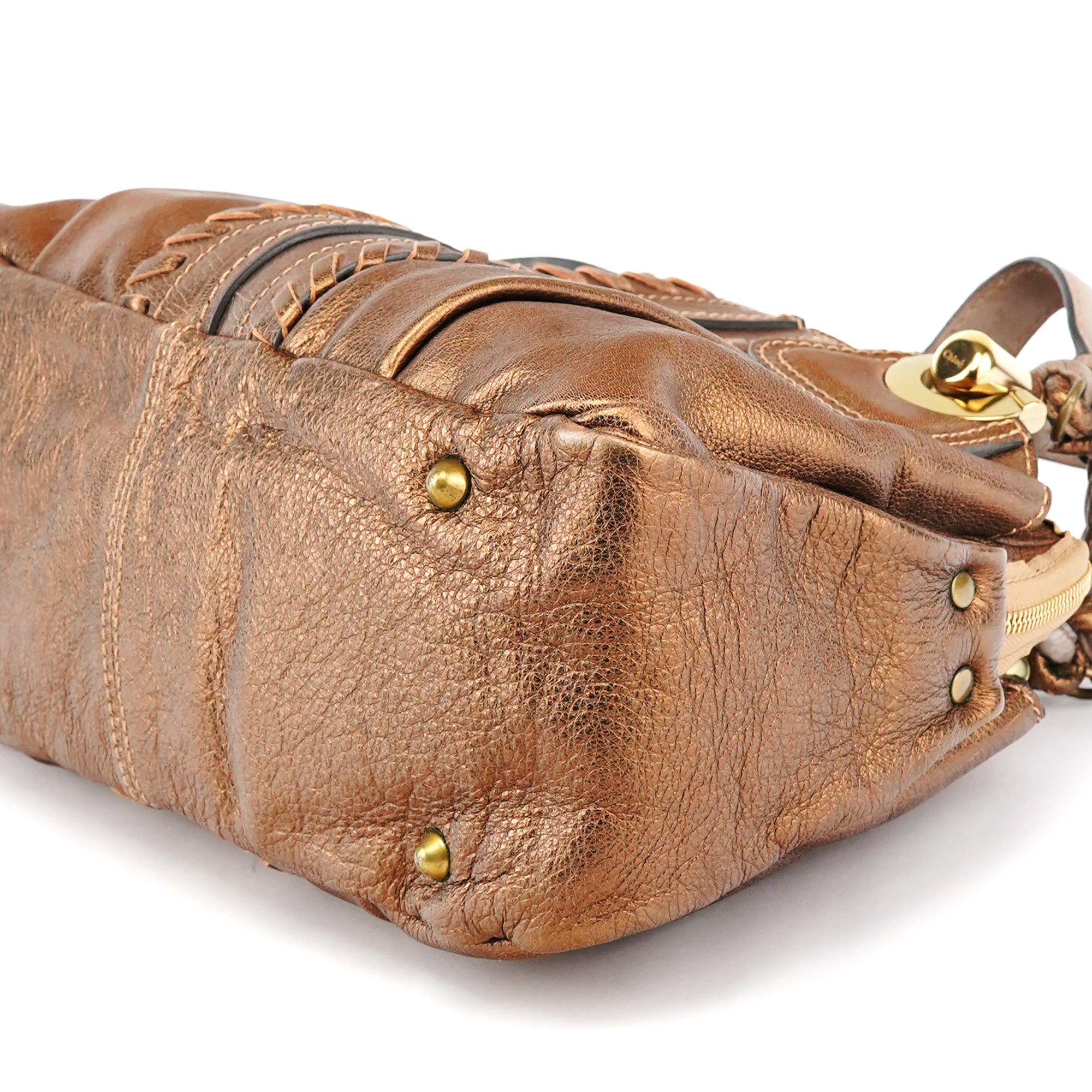 Bronze Leather Heloise Tote Bag