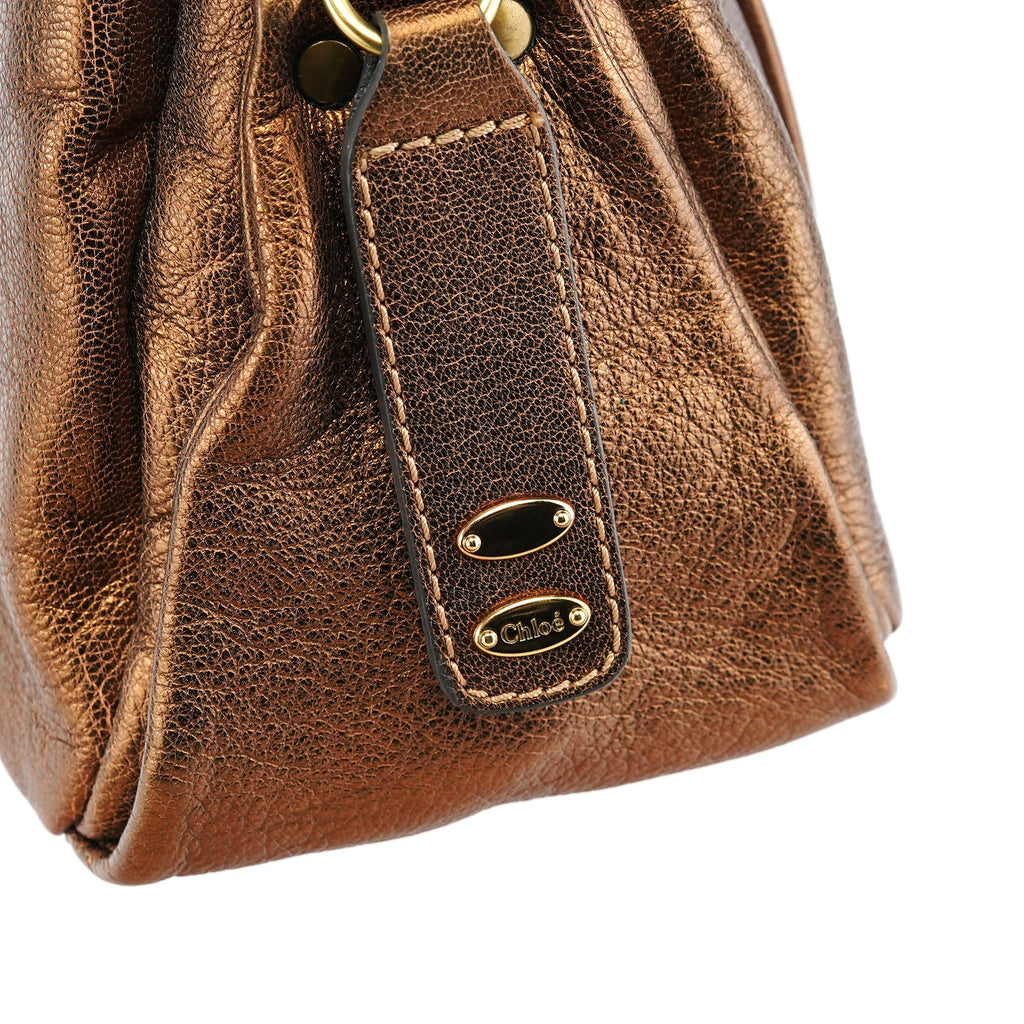 Bronze Leather Heloise Tote Bag