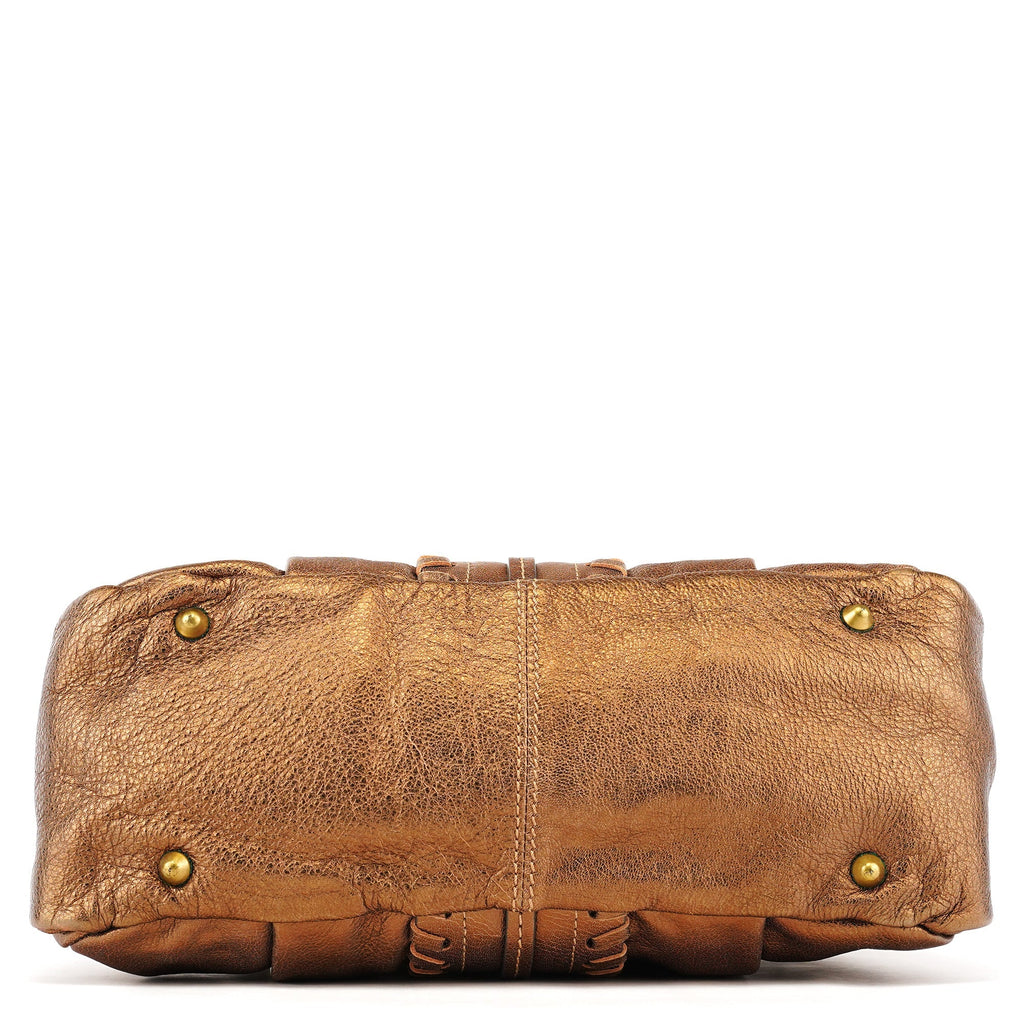 Bronze Leather Heloise Tote Bag