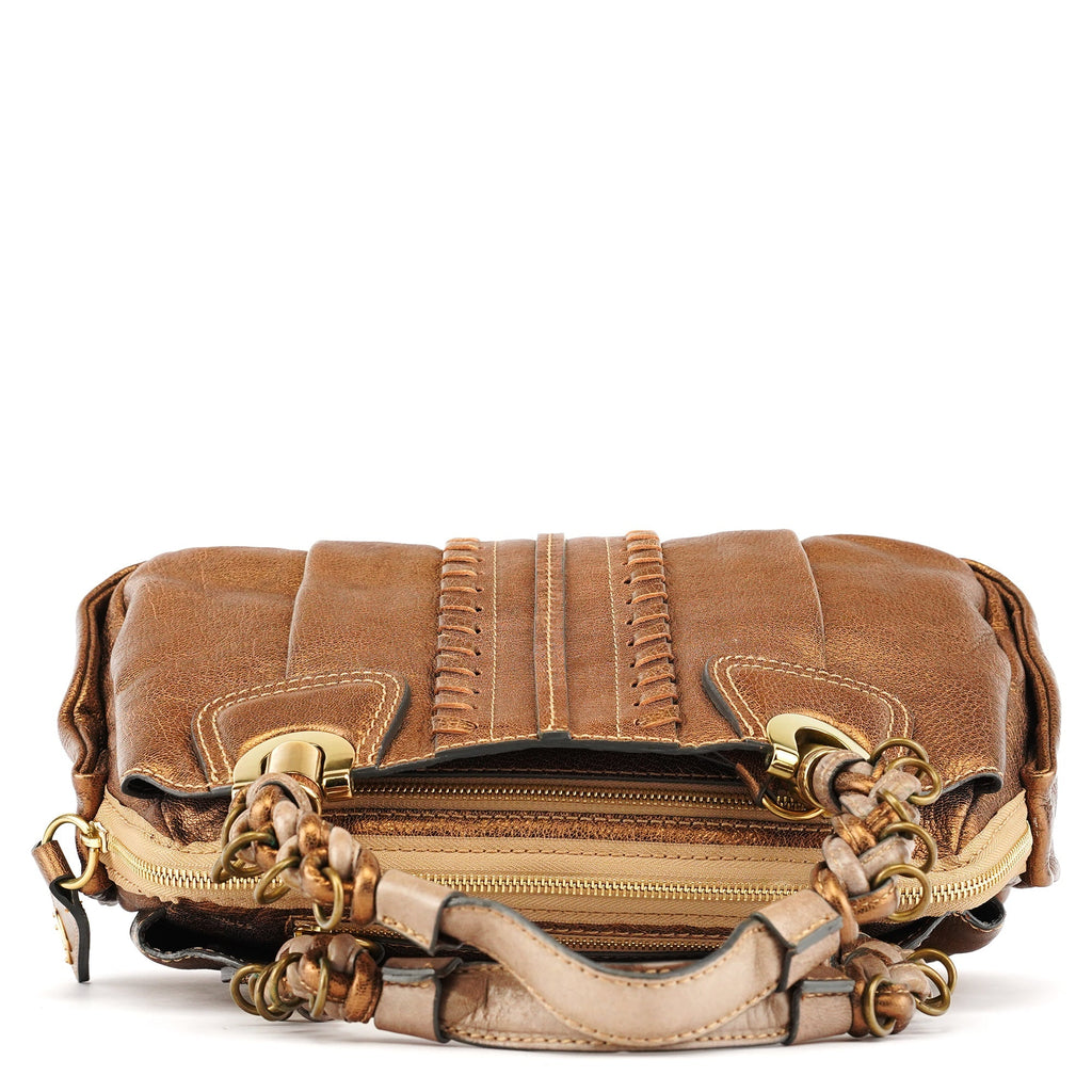 Bronze Leather Heloise Tote Bag