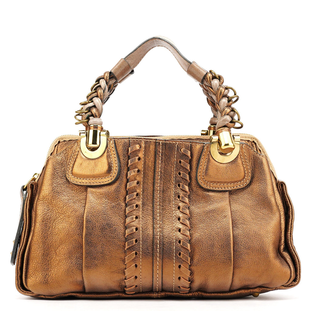 Bronze Leather Heloise Tote Bag