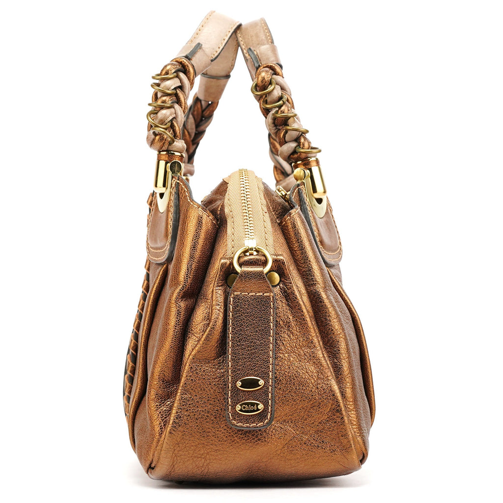 Bronze Leather Heloise Tote Bag
