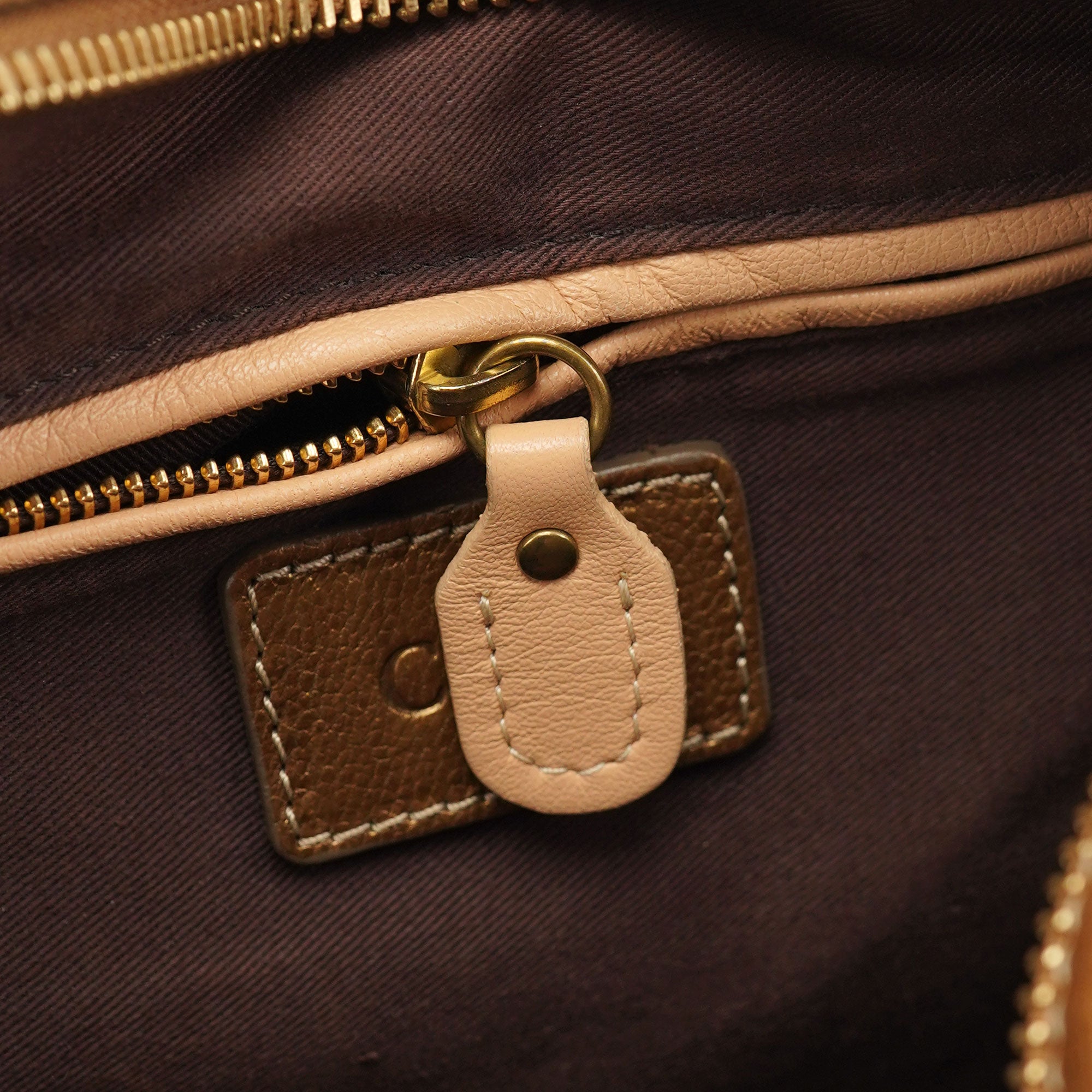 Bronze Leather Paraty 2-Way Shoulder Bag