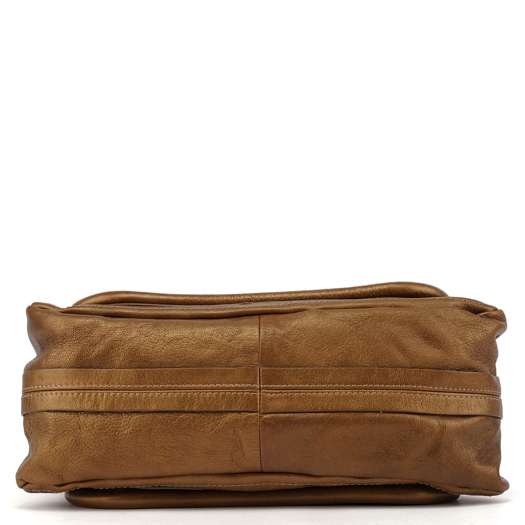 Bronze Leather Paraty 2-Way Shoulder Bag