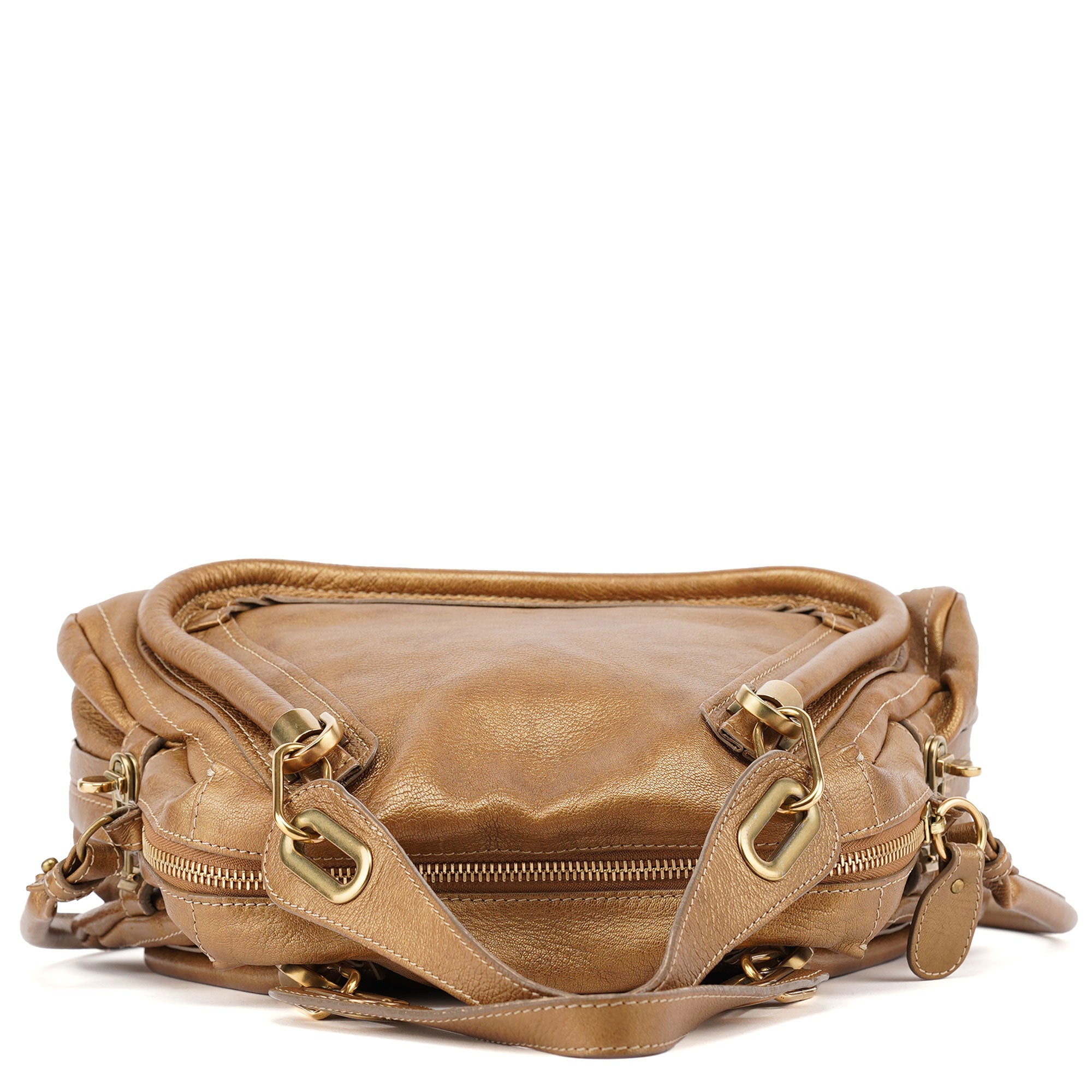 Bronze Leather Paraty 2-Way Shoulder Bag