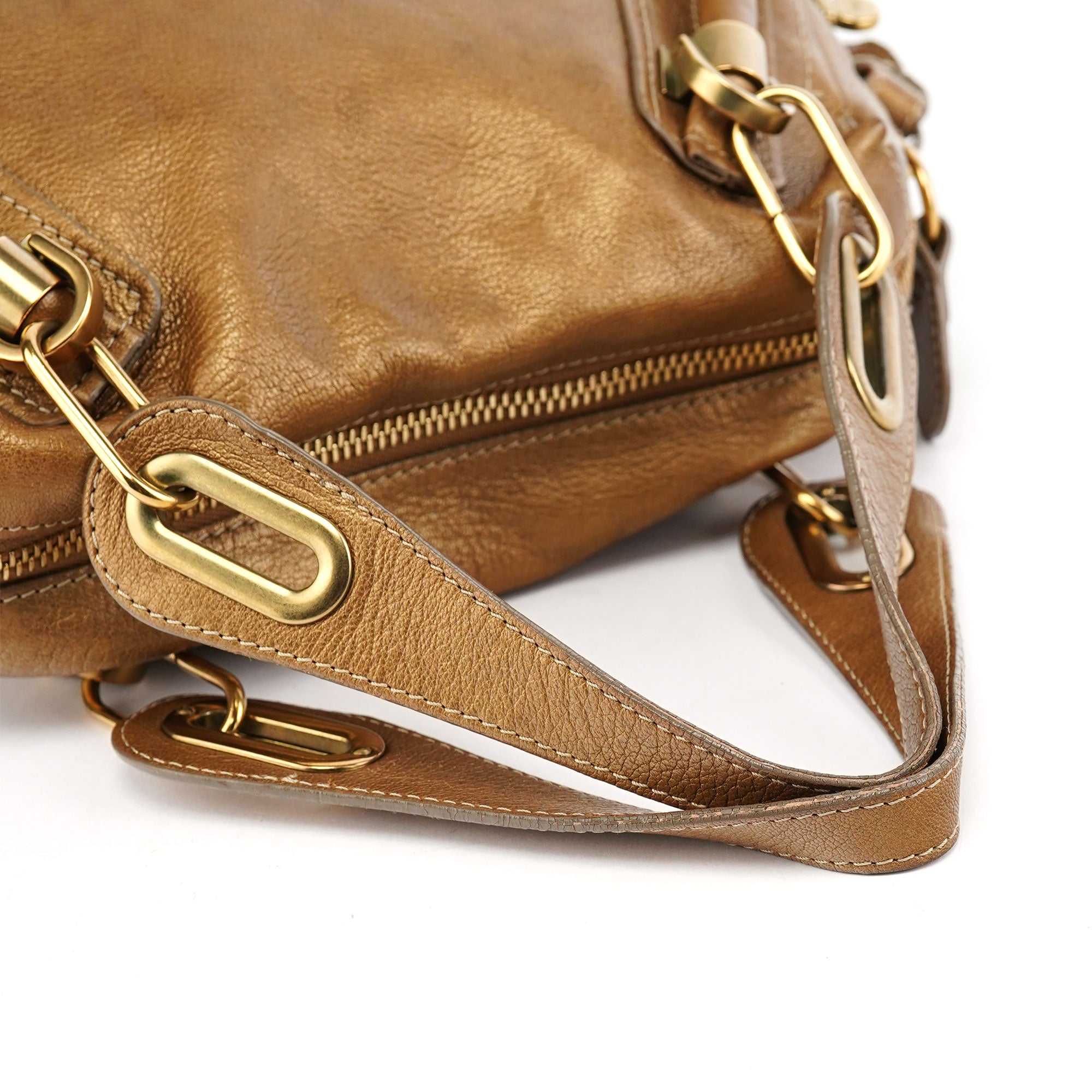 Bronze Leather Paraty 2-Way Shoulder Bag