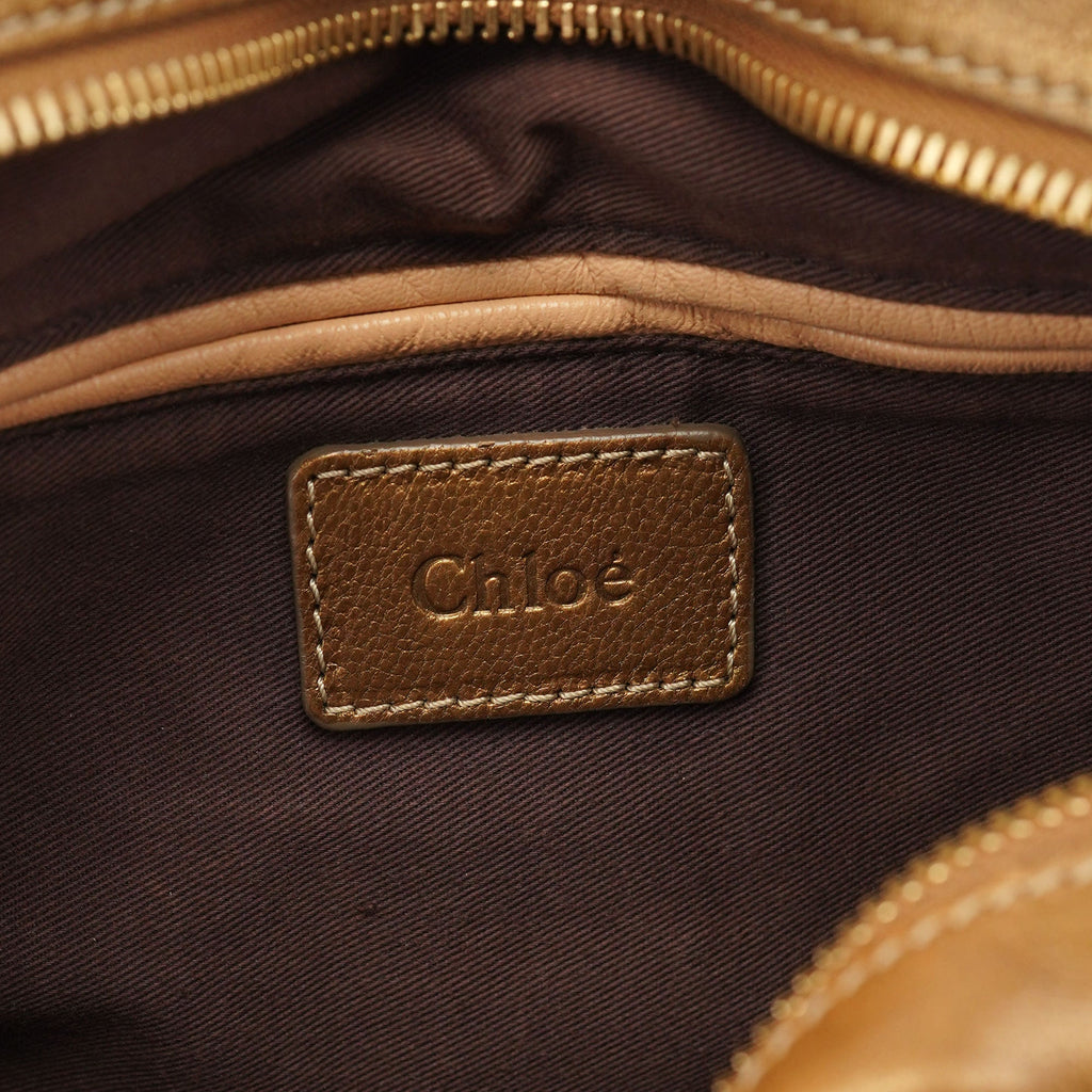 Bronze Leather Paraty 2-Way Shoulder Bag