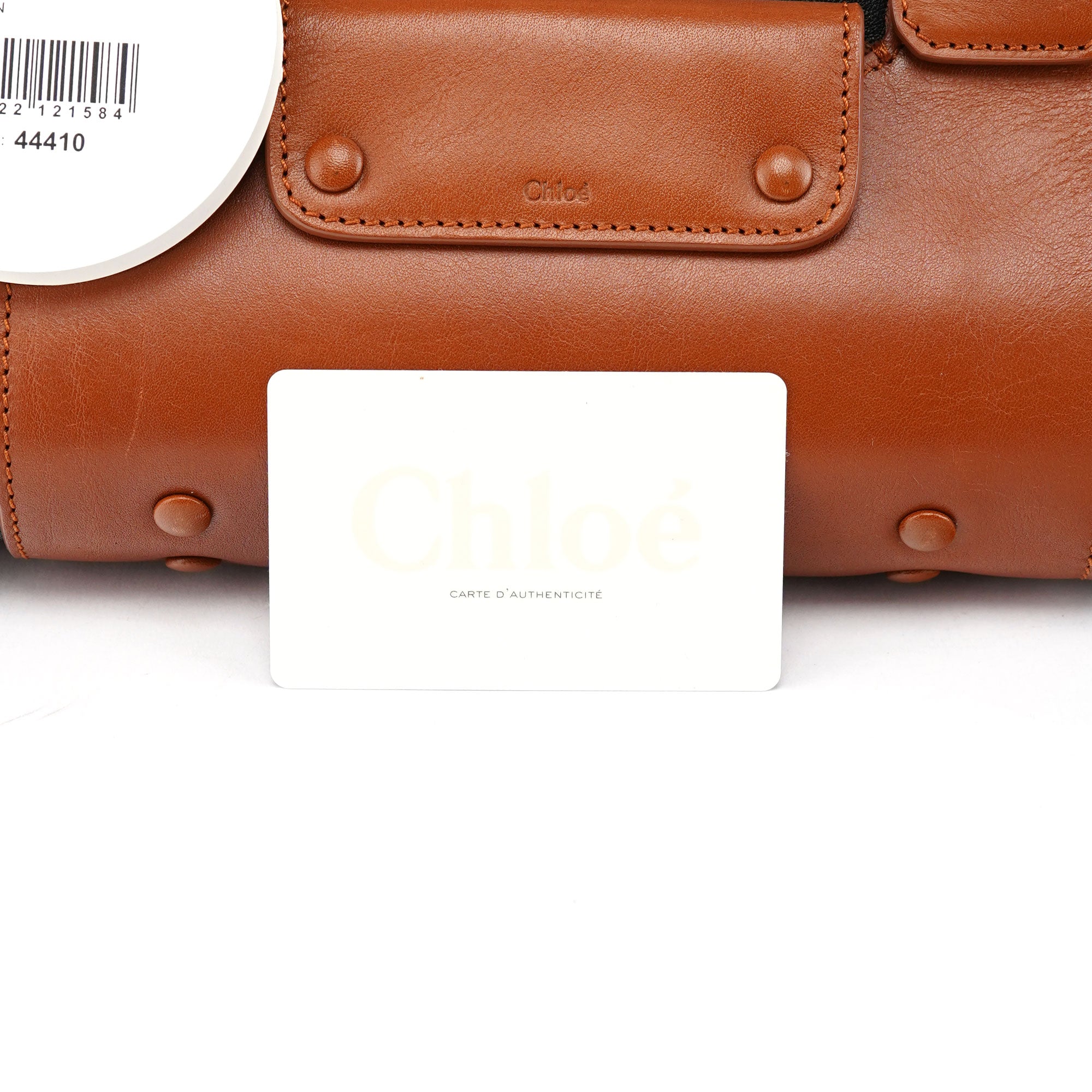 Brown Black Calfskin Leather 2-Way Bag