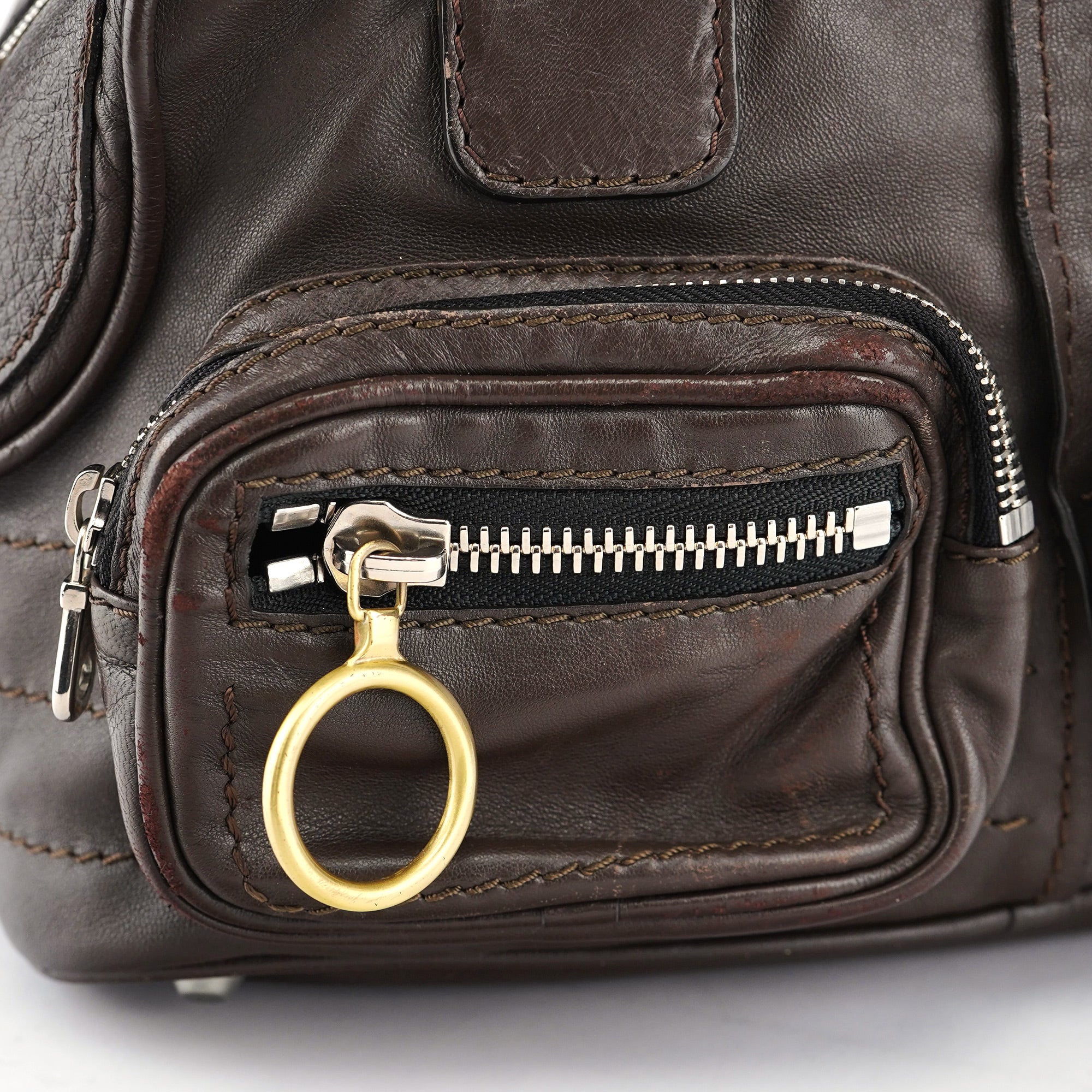 Brown Calfskin Betty Tote Bag