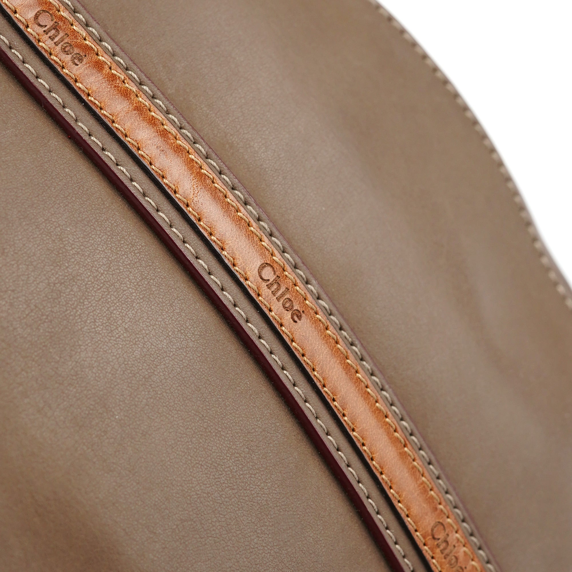 Brown Calfskin Boston 2-Way Bag